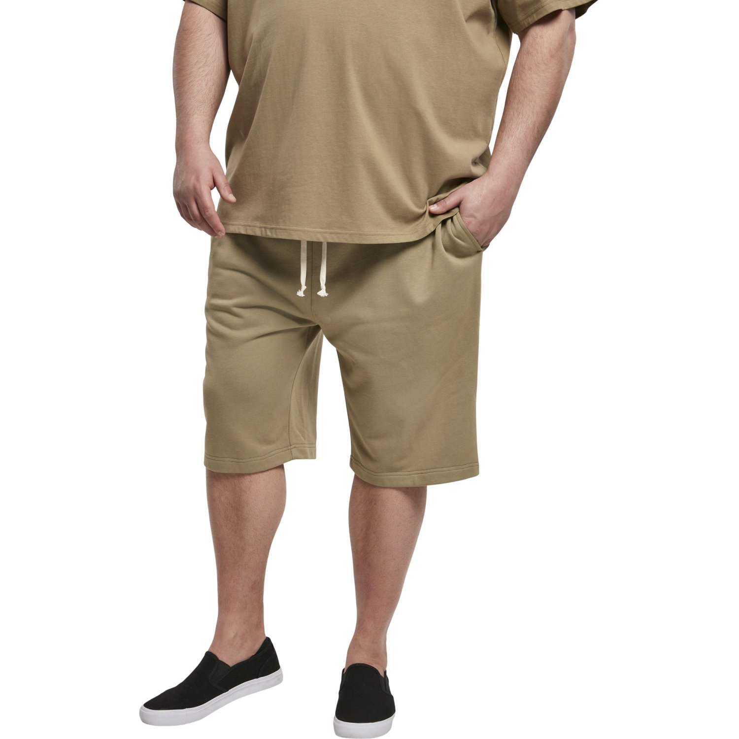 Urban Classics - Low Crotch Sweatshorts khaki