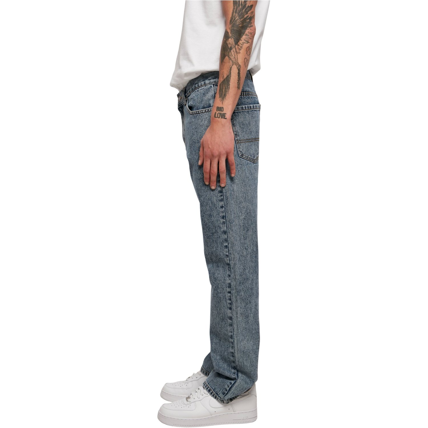 Urban Classics - Organic Straight Leg Denim Jeans acid wash