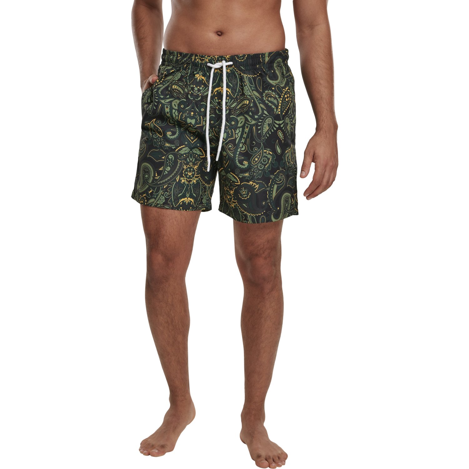Urban Classics - PAISLEY Swim Shorts black