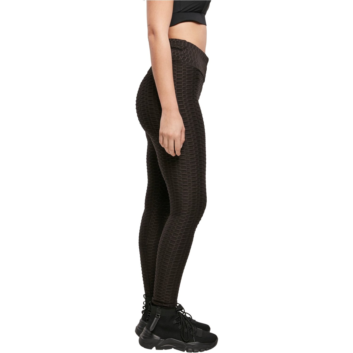Urban Classics Ladies - High Waist Honeycomb Leggings