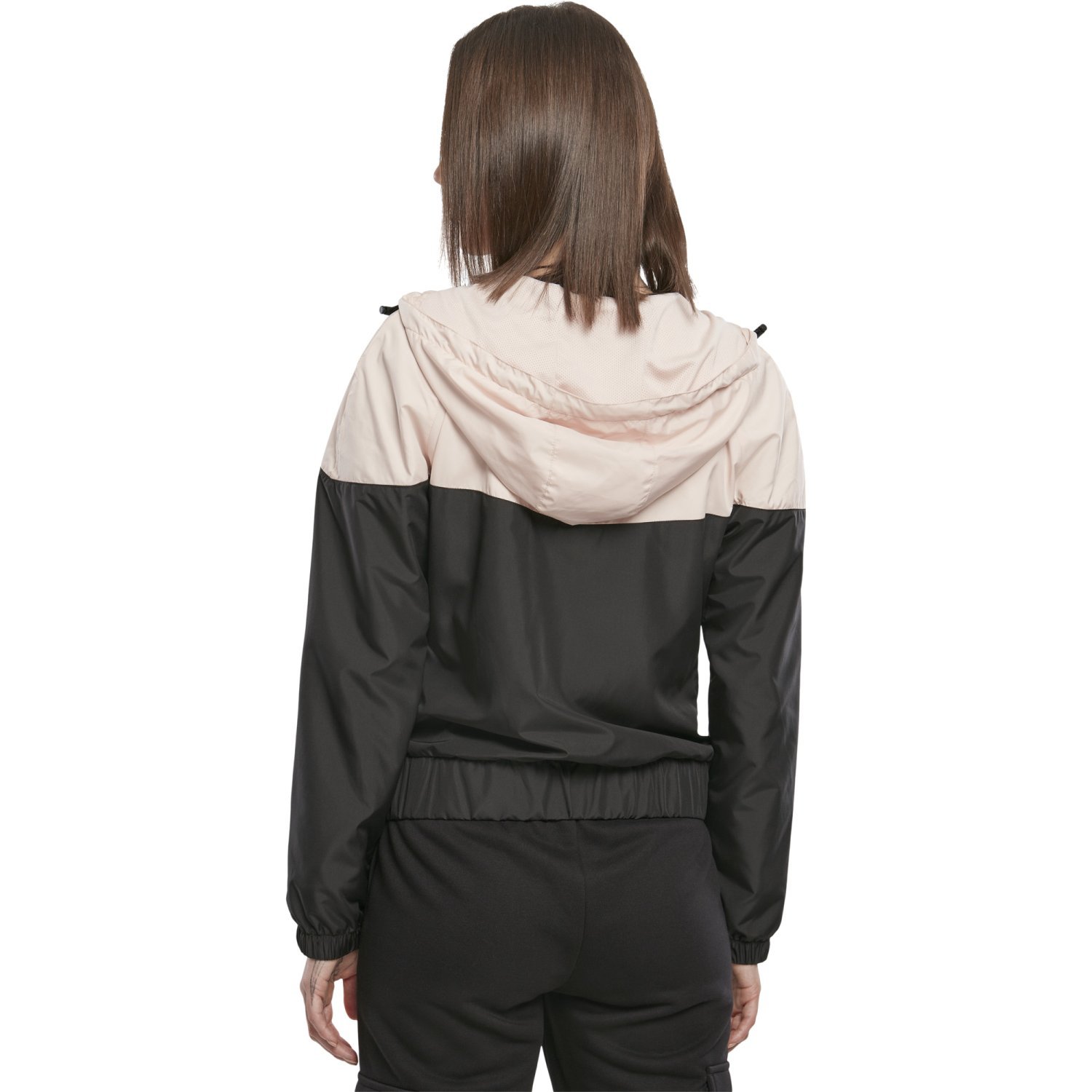 Urban Classics Ladies - Windbreaker Vest pink / noir