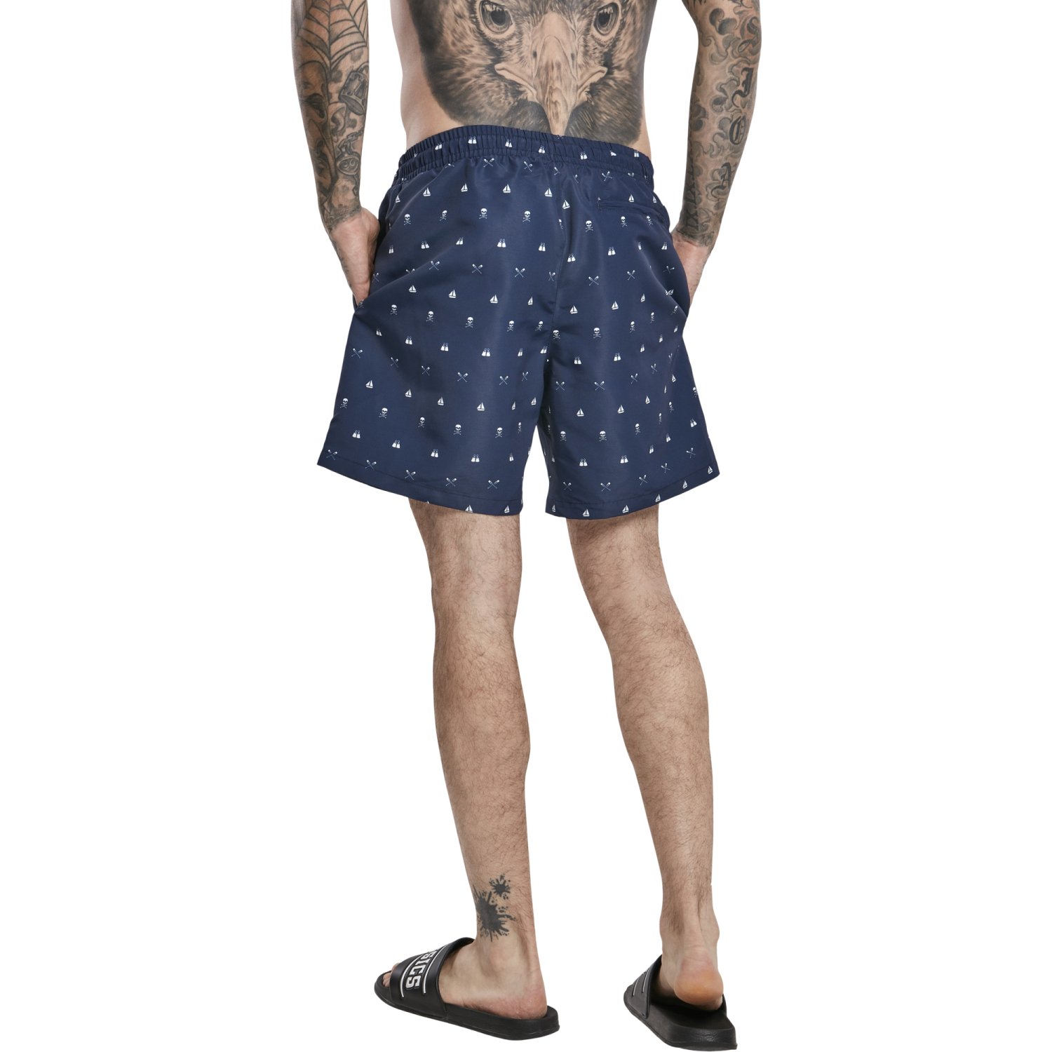 Urban Classics - PATTERN Short de bain skull