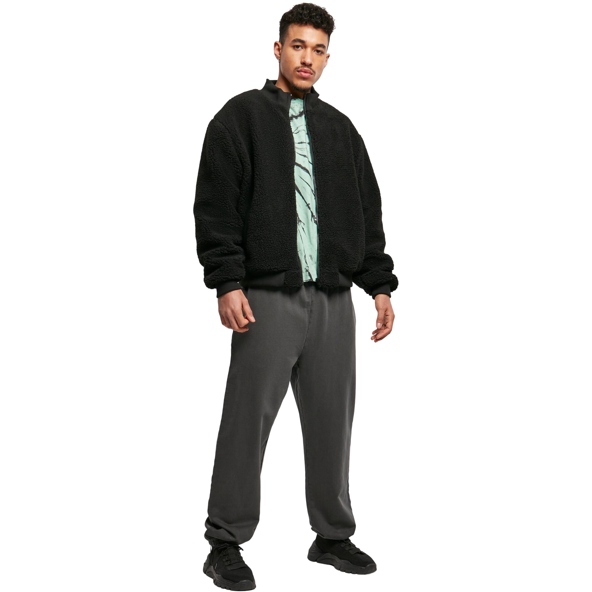 Urban Classics - Boxy Sherpa Jacket black
