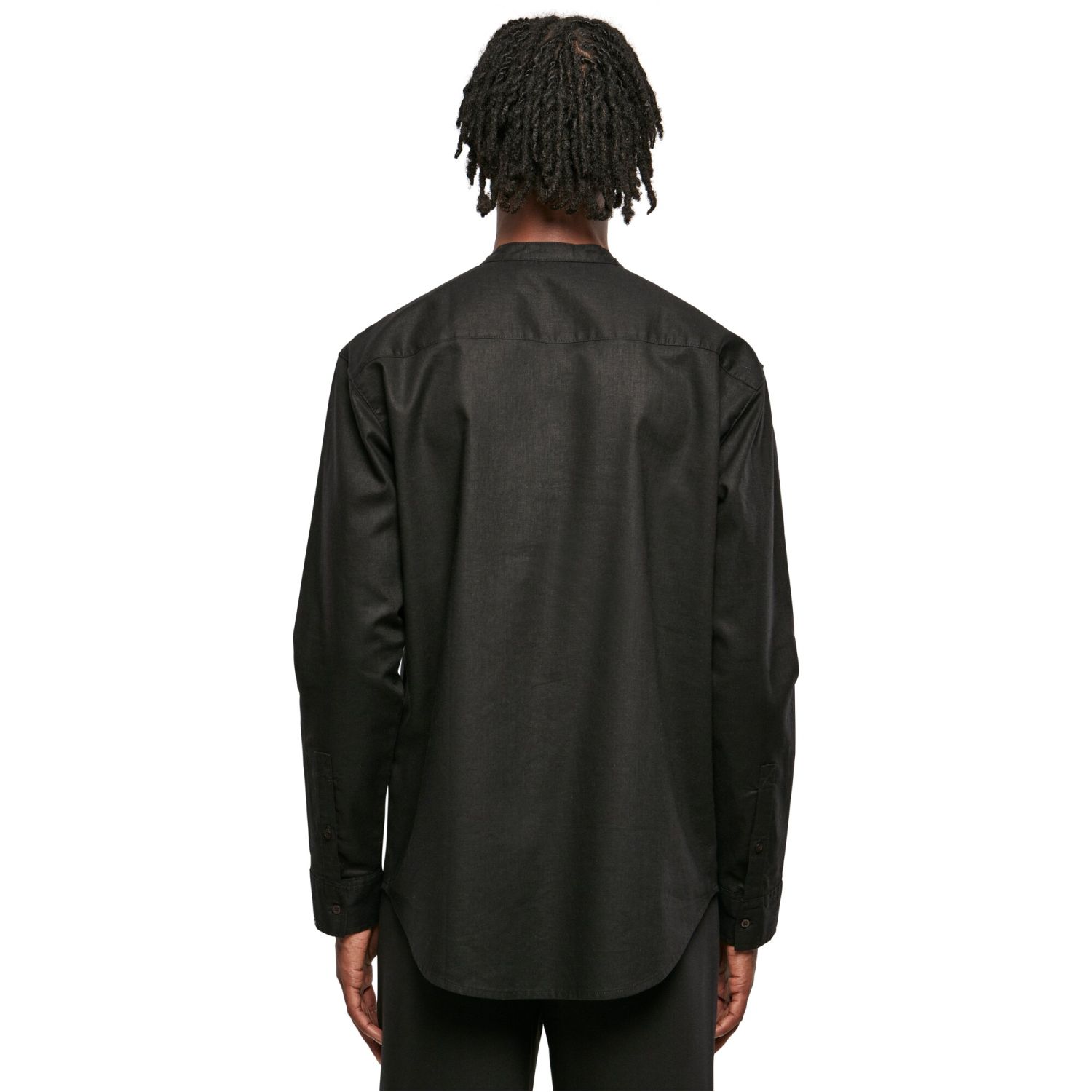 Urban Classics - LEINEN Stehkragen Oversized Hemd