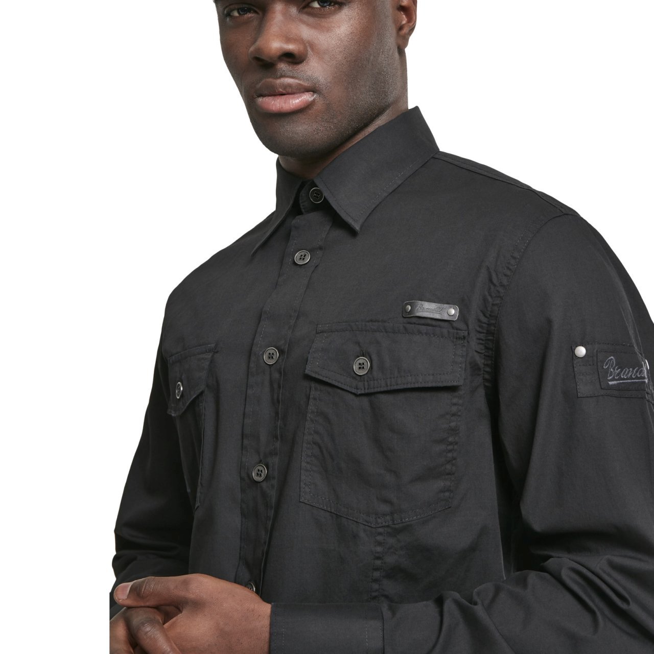 Brandit - WORKER Slim-Fit Chemise noir