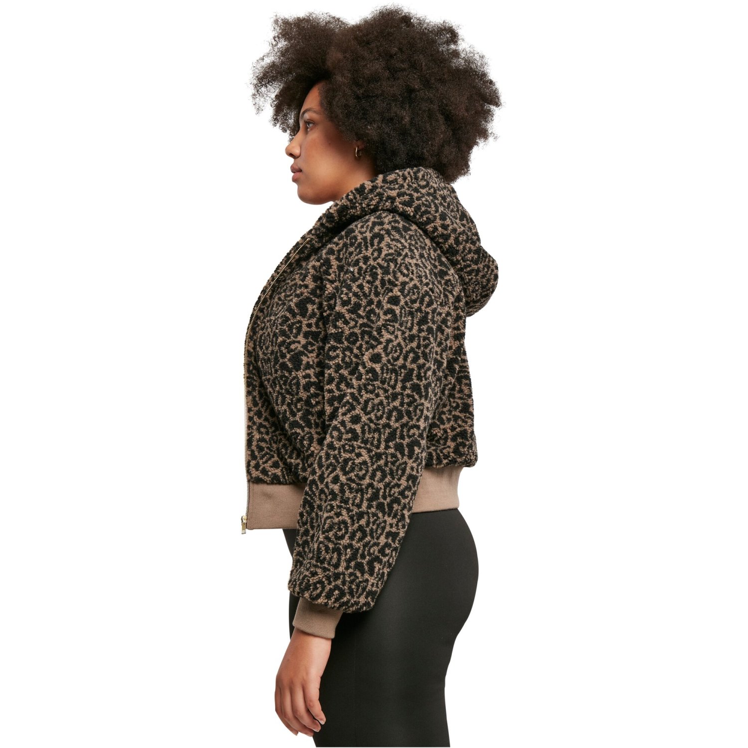 Urban Classics Ladies - Short Oversize Sherpa Jacke