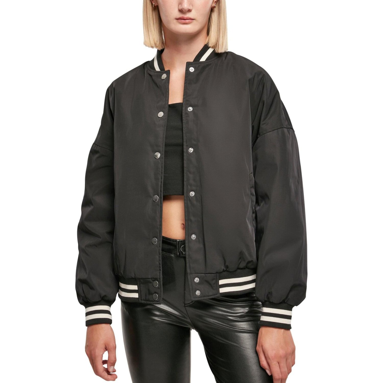 Urban Classics Ladies - Oversized College Veste noir