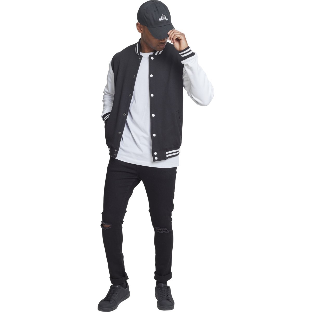 Urban Classics - College Baseball Freizeit Sweat Jacke