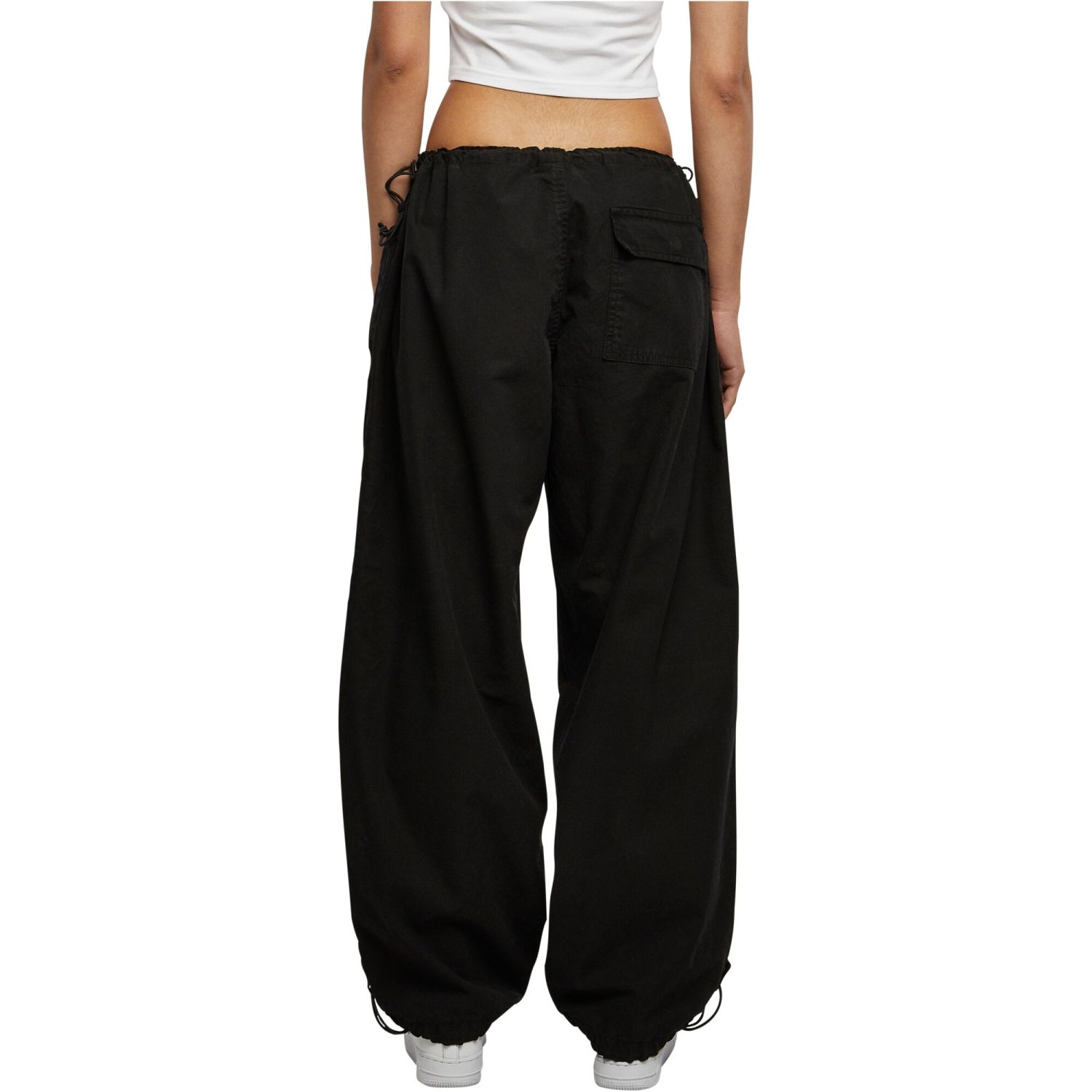 Urban Classics Ladies - Parachute Oversized Pantalon noir