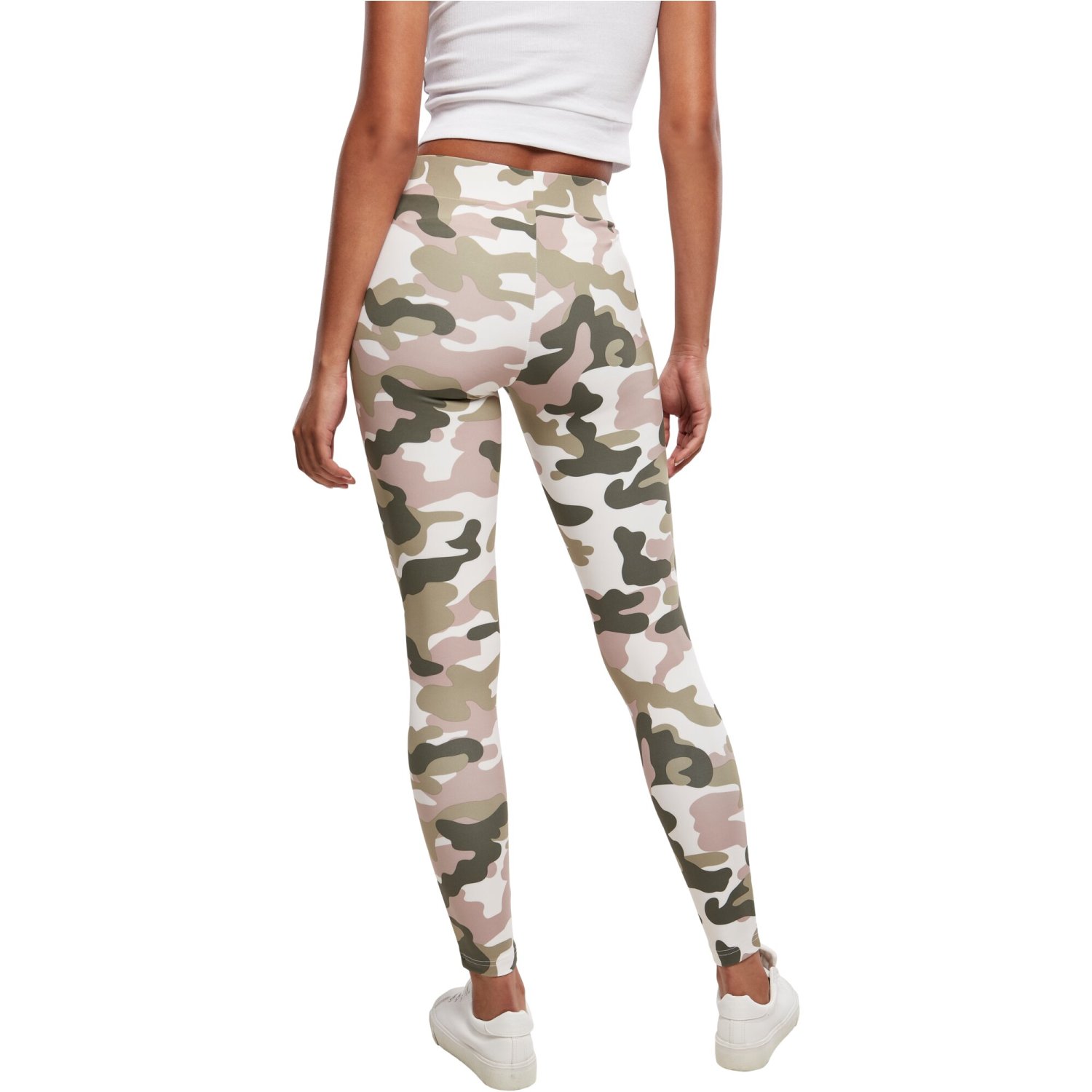 Urban Classics Ladies - TECH MESH Fitness Leggings tarn camo