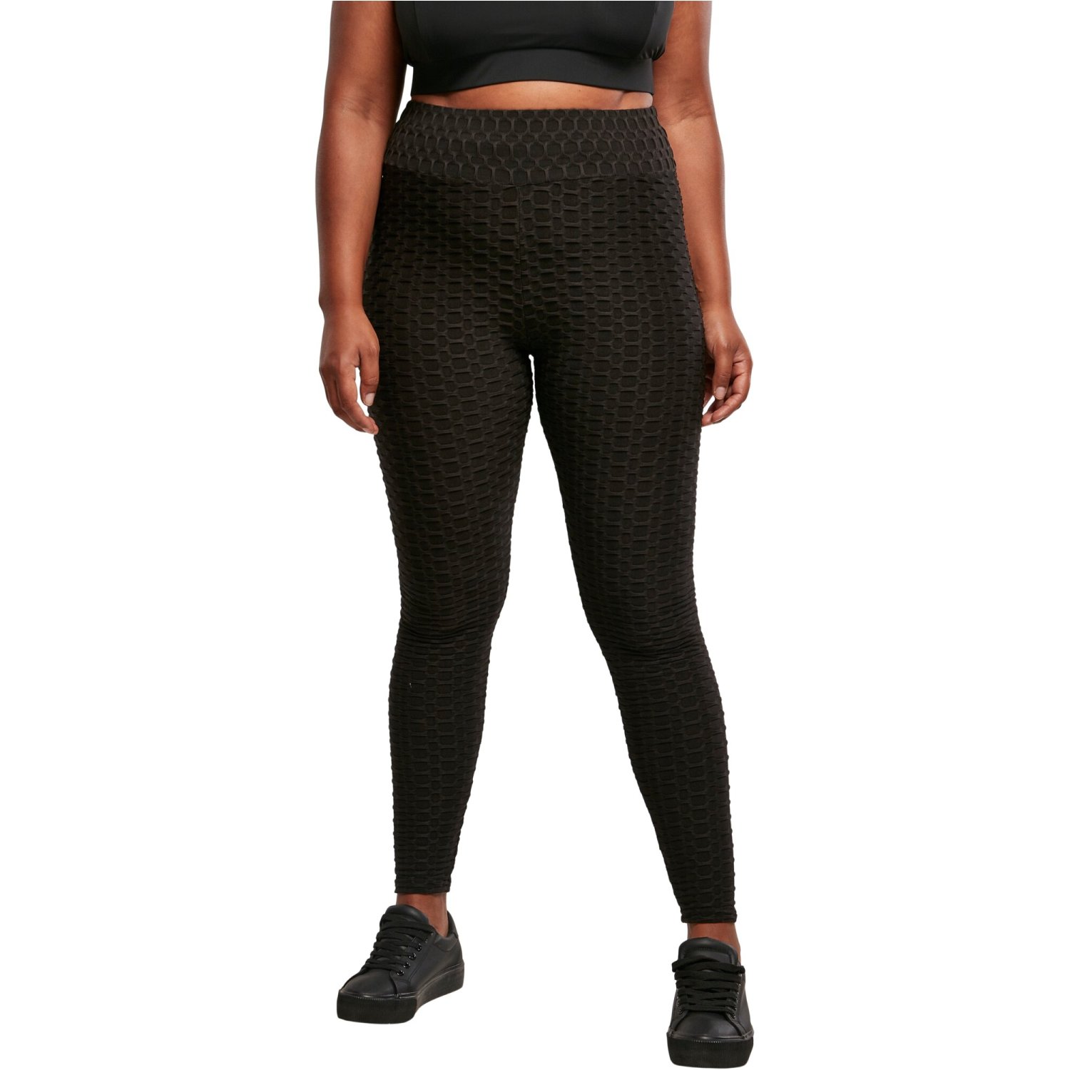 Urban Classics Ladies - High Waist Honeycomb Leggings