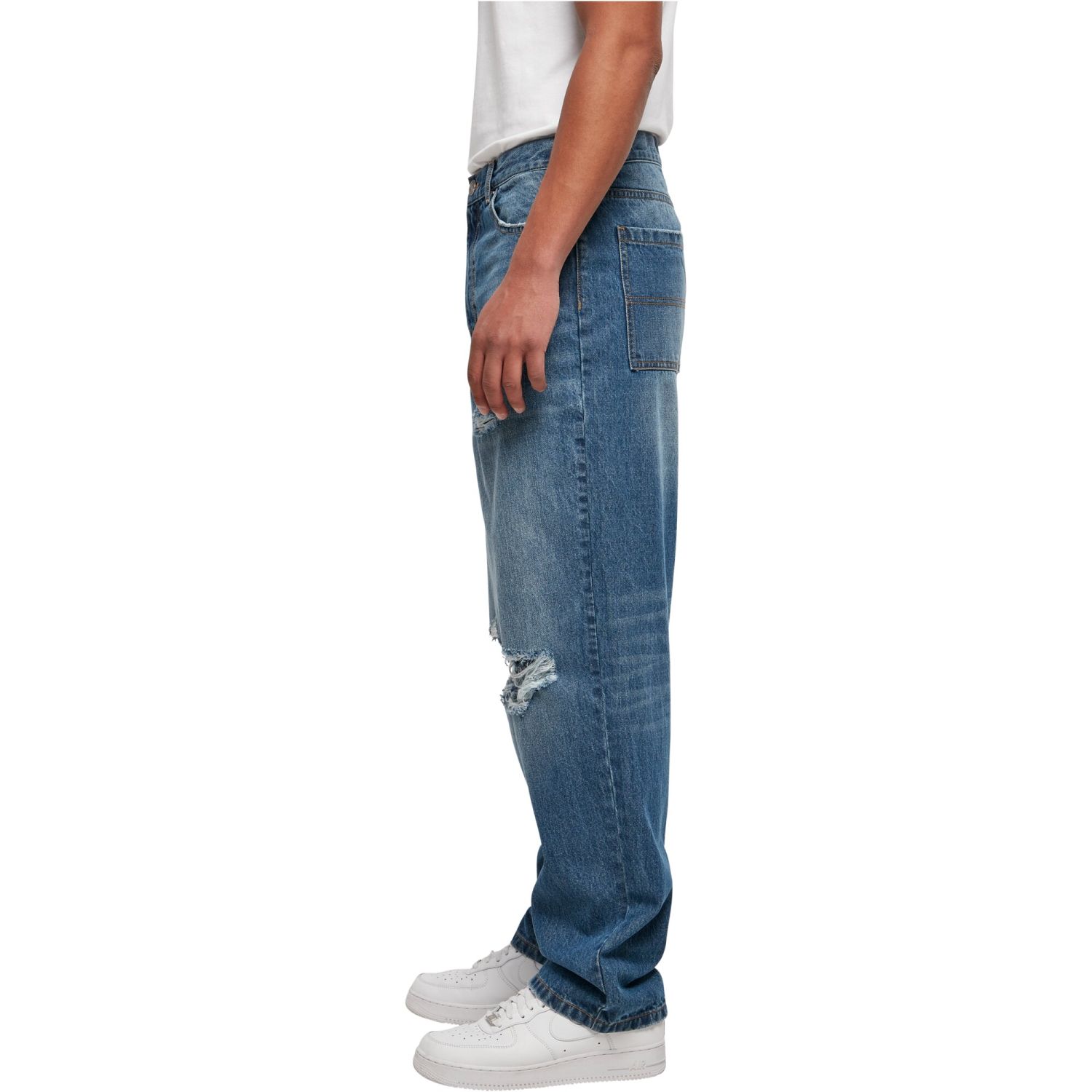 Urban Classics - Distressed Loose-Fit 90s Denim Jeans