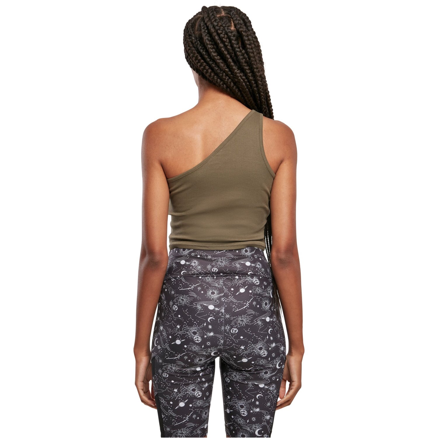 Urban Classics Ladies - Cropped Asymmetric Stretch Top