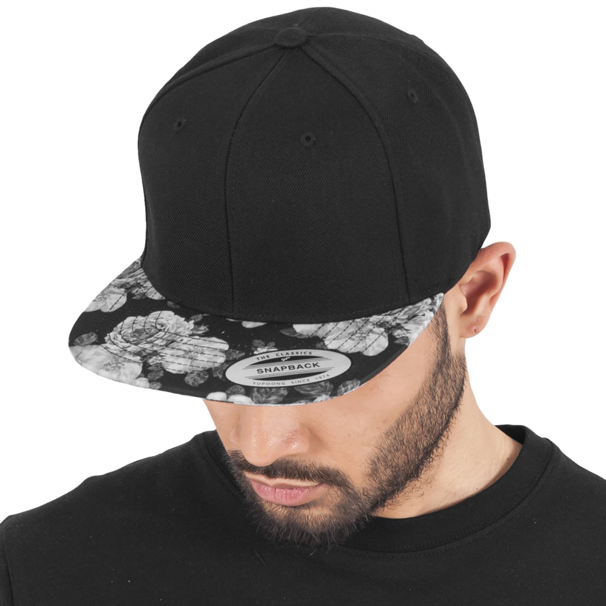 Flexfit ROSES Snapback Cap - noir / girs