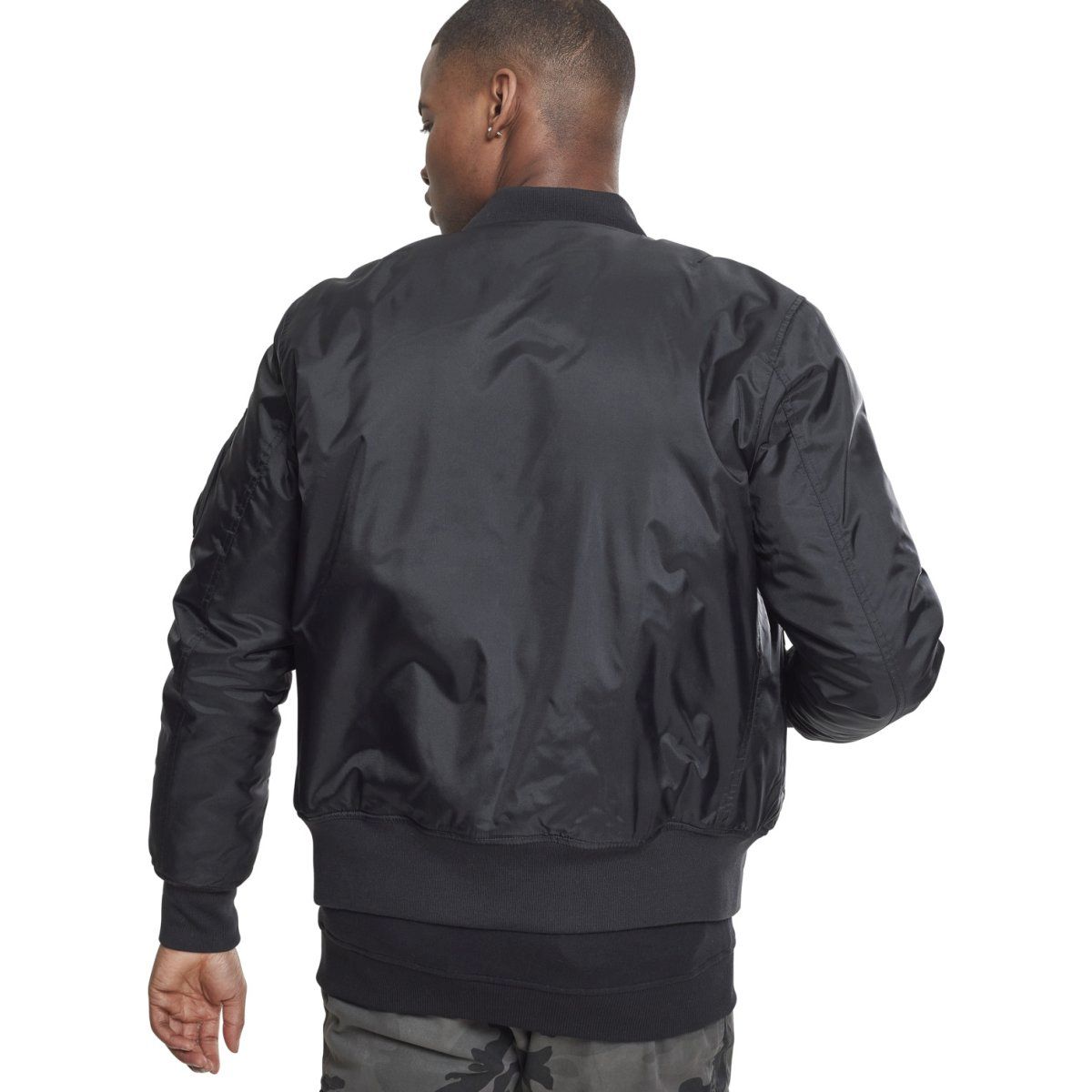 Urban Classics - SHINY BOMBER Jacket black