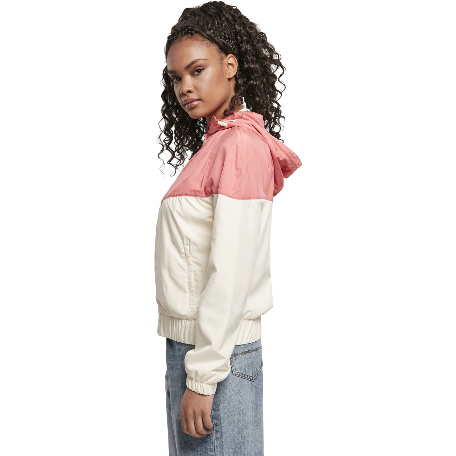 Urban Classics Ladies - Windbreaker Jacket pink sand