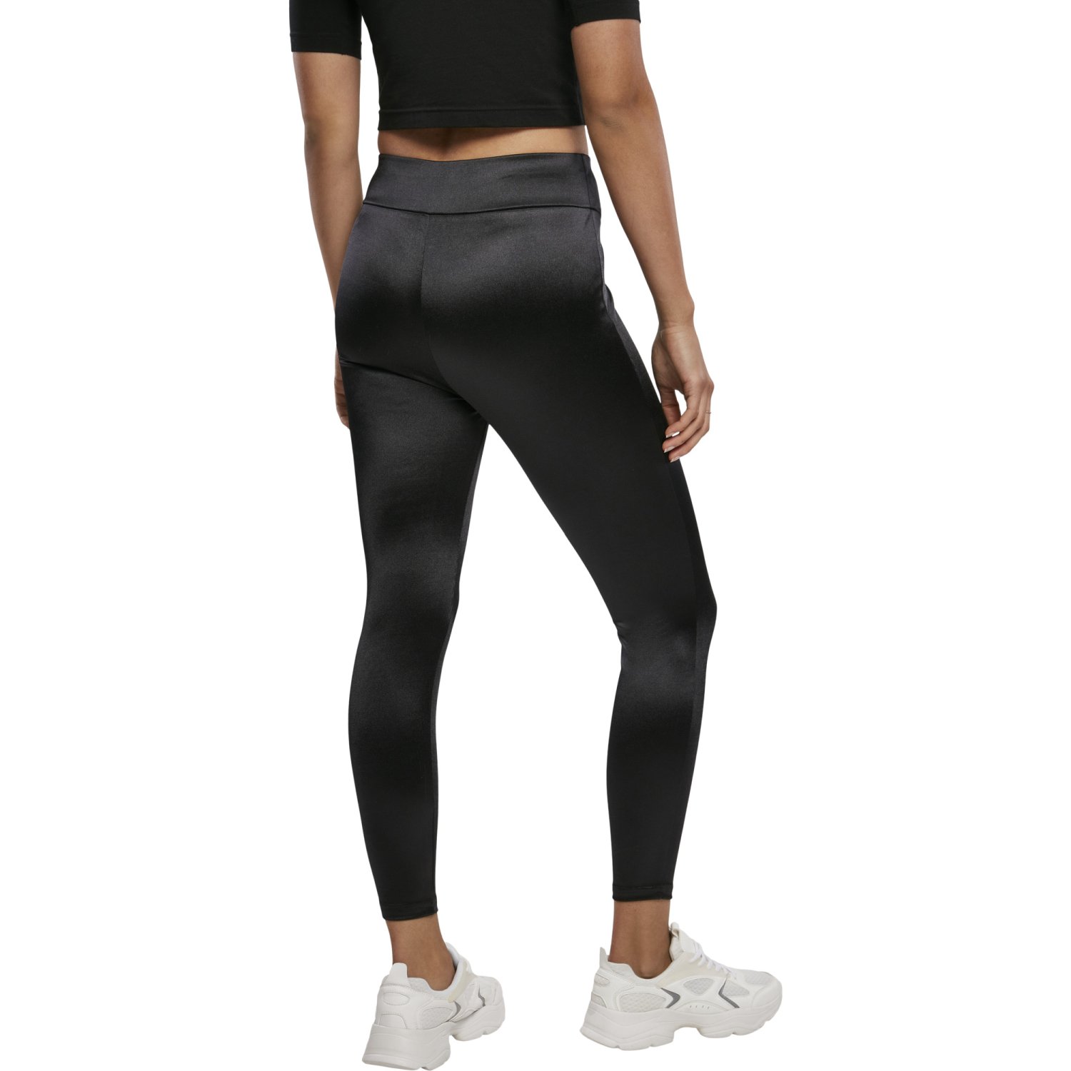 Urban Classics Ladies - SHINY High Waist Leggings black