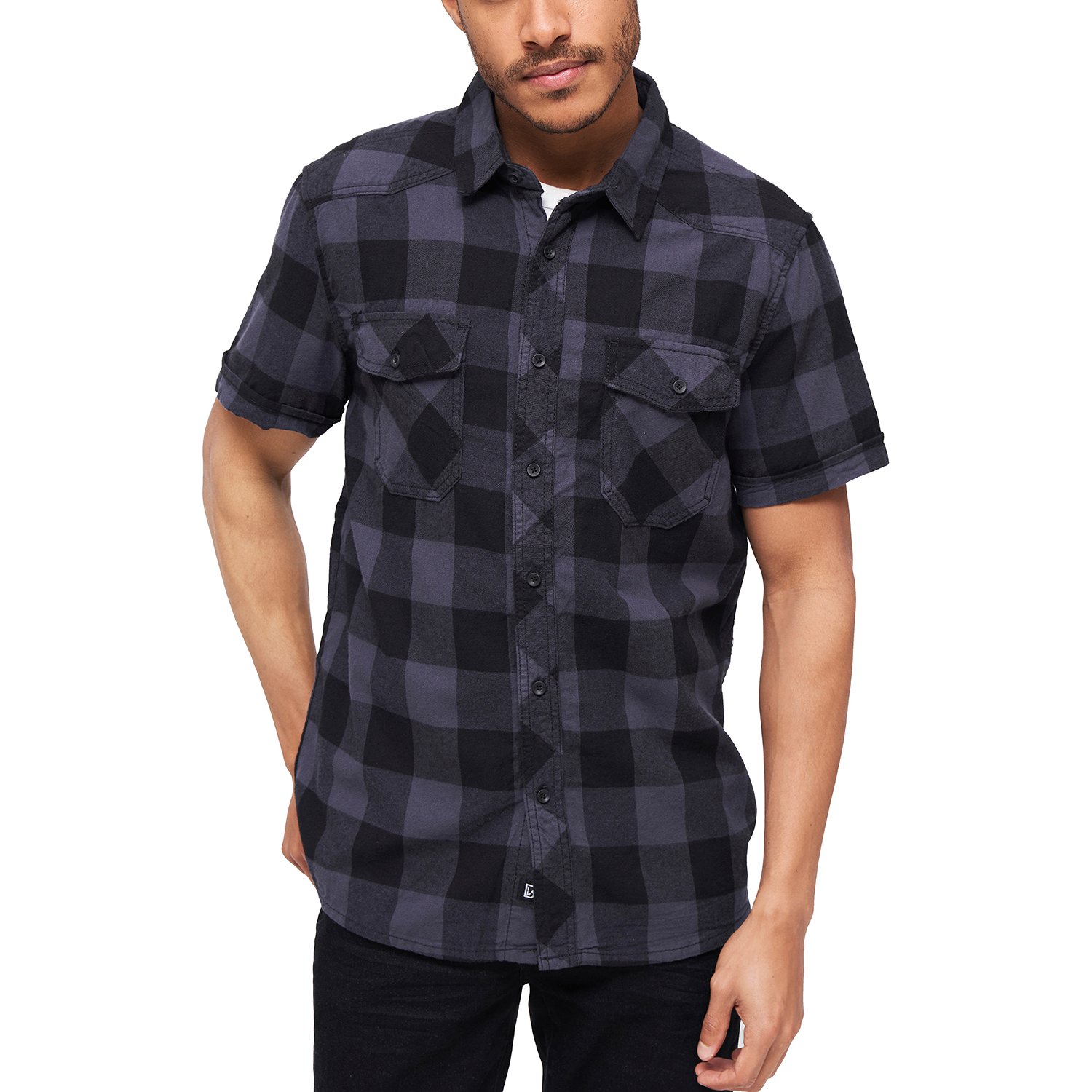 Brandit - CHECKED FLANELL Halfsleeve Shirt