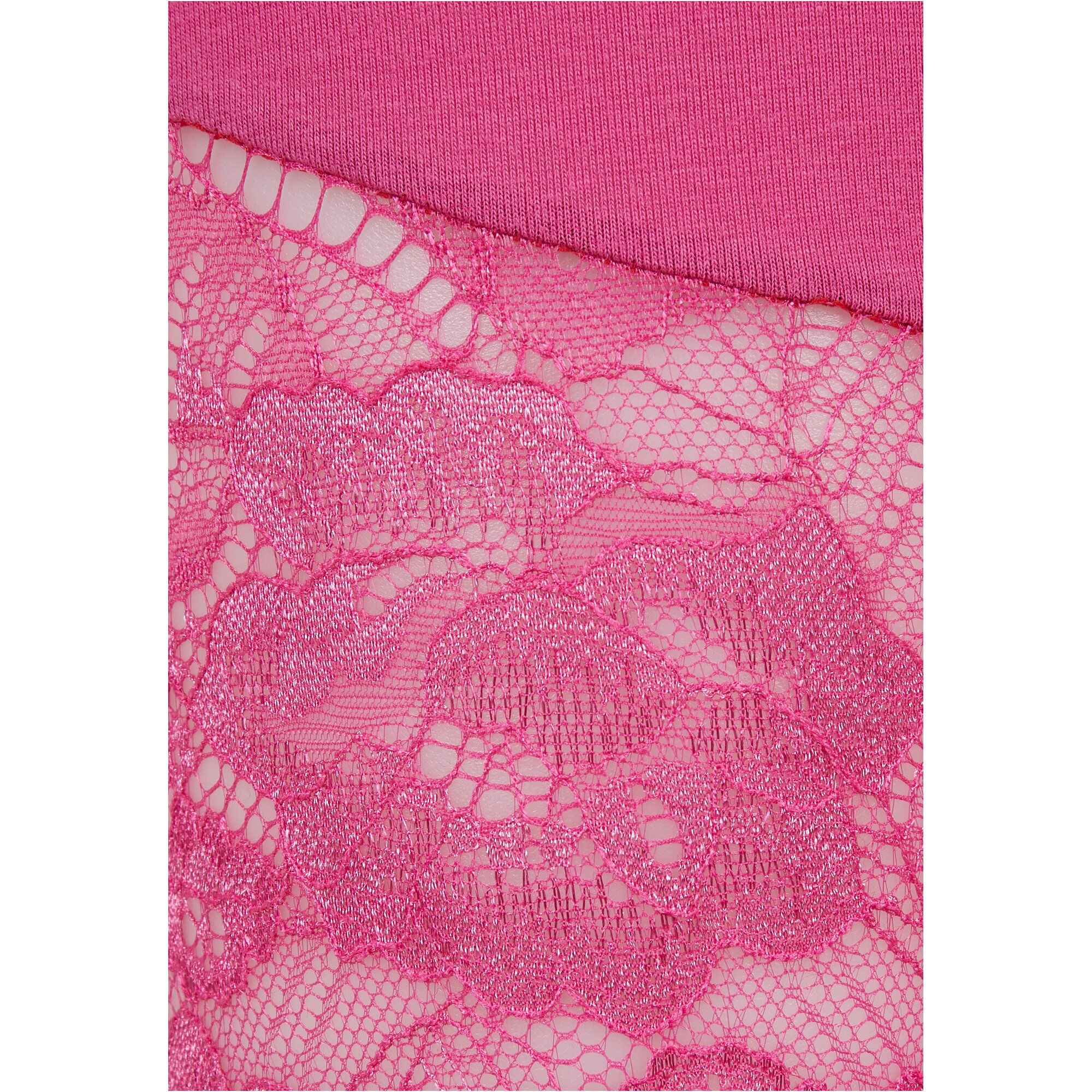 Urban Classics Ladies - Laces Inset Leggings pink