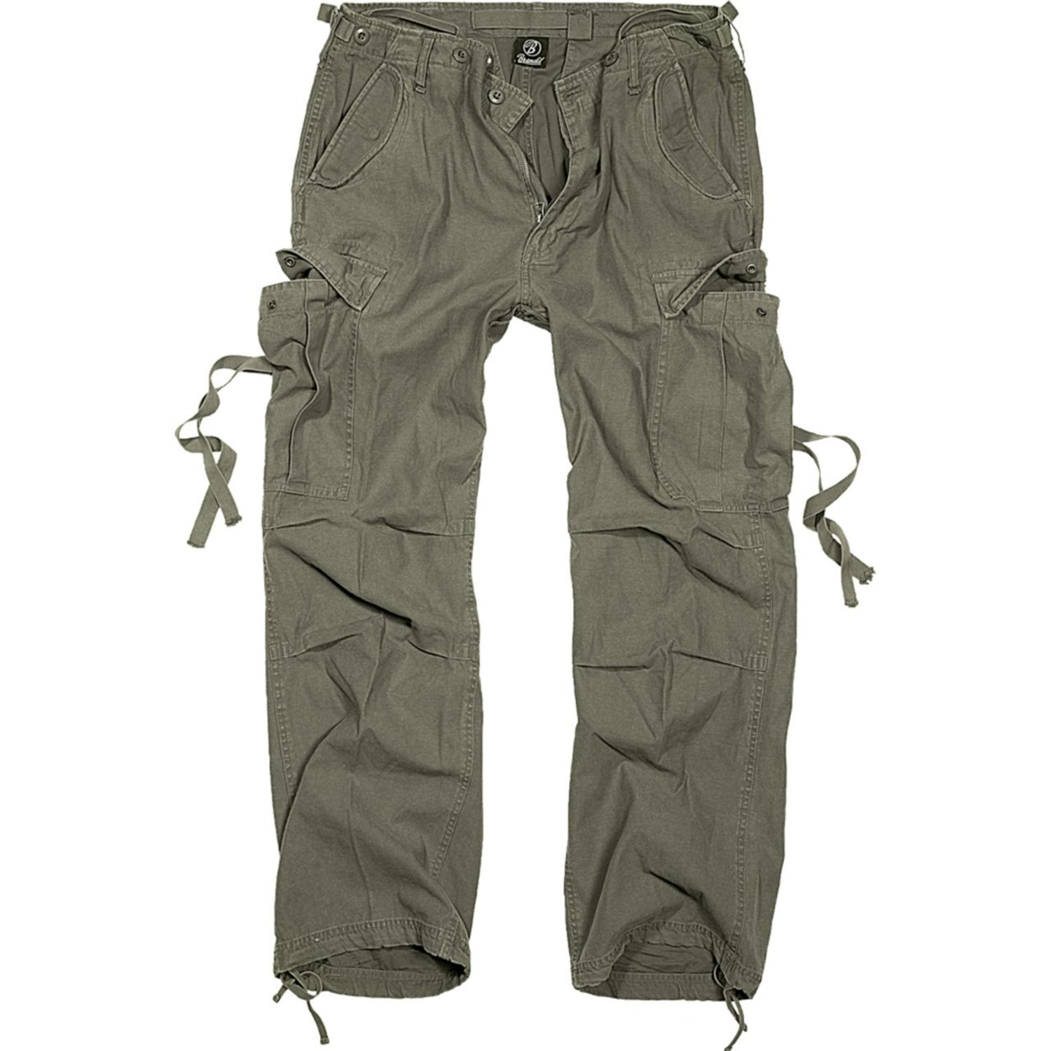 Brandit M65 Vintage Cargo Army Trousers olive