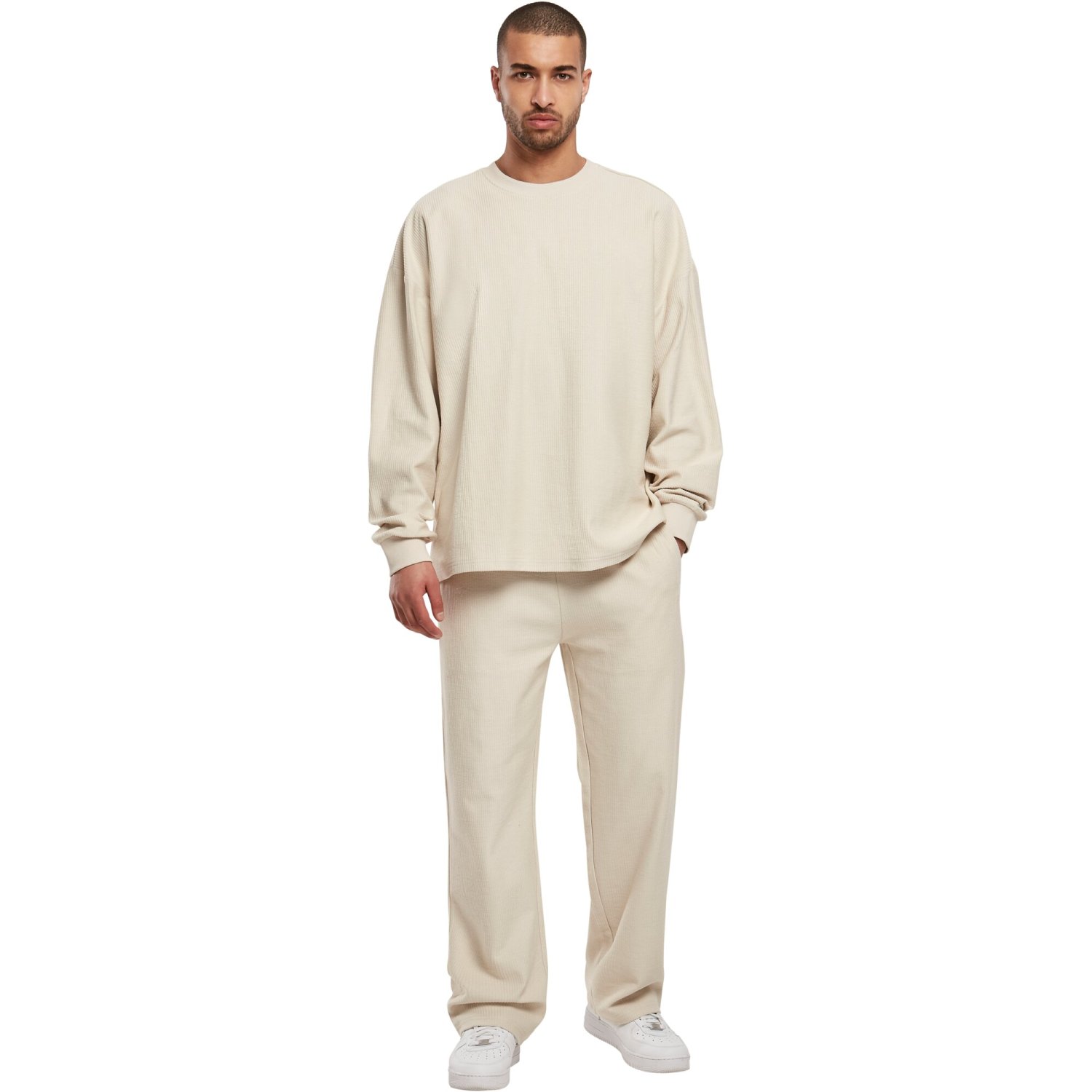 Urban Classics - Rib Terry Boxy Sweatshirt softseagrass