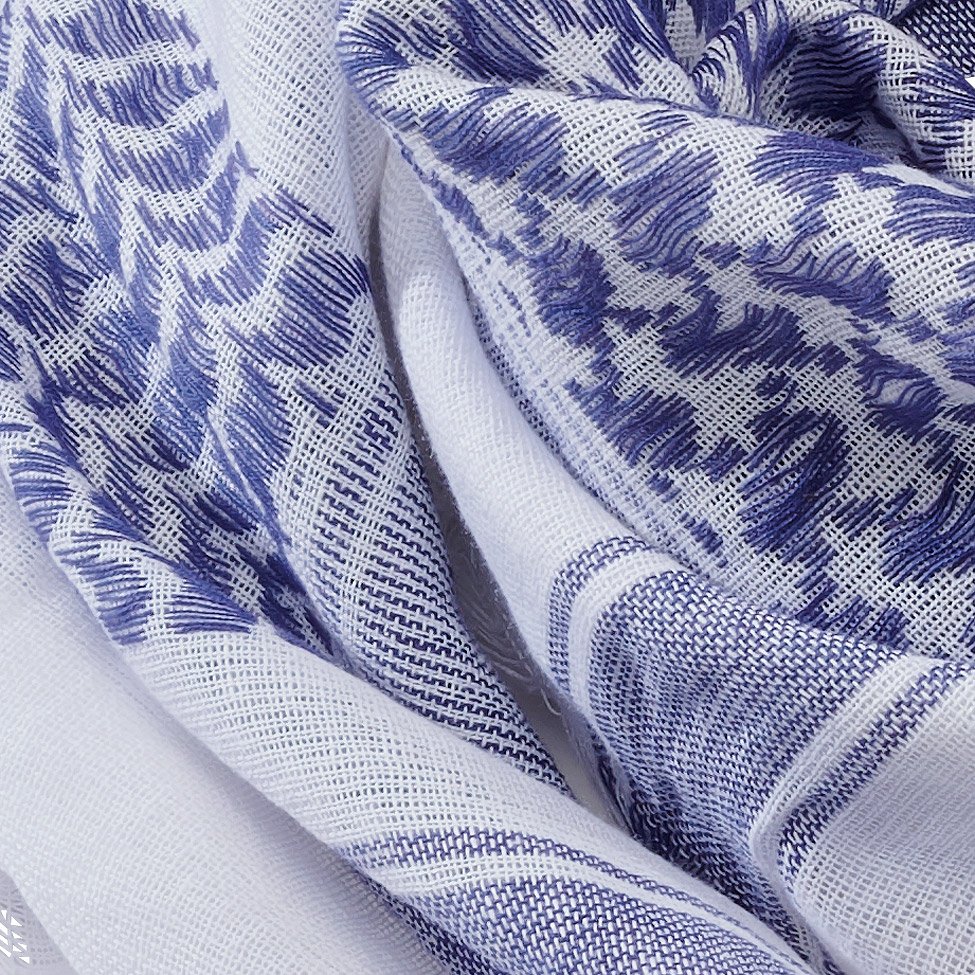 Brandit - SHEMAG Outdoor Foulard bleu / blanc