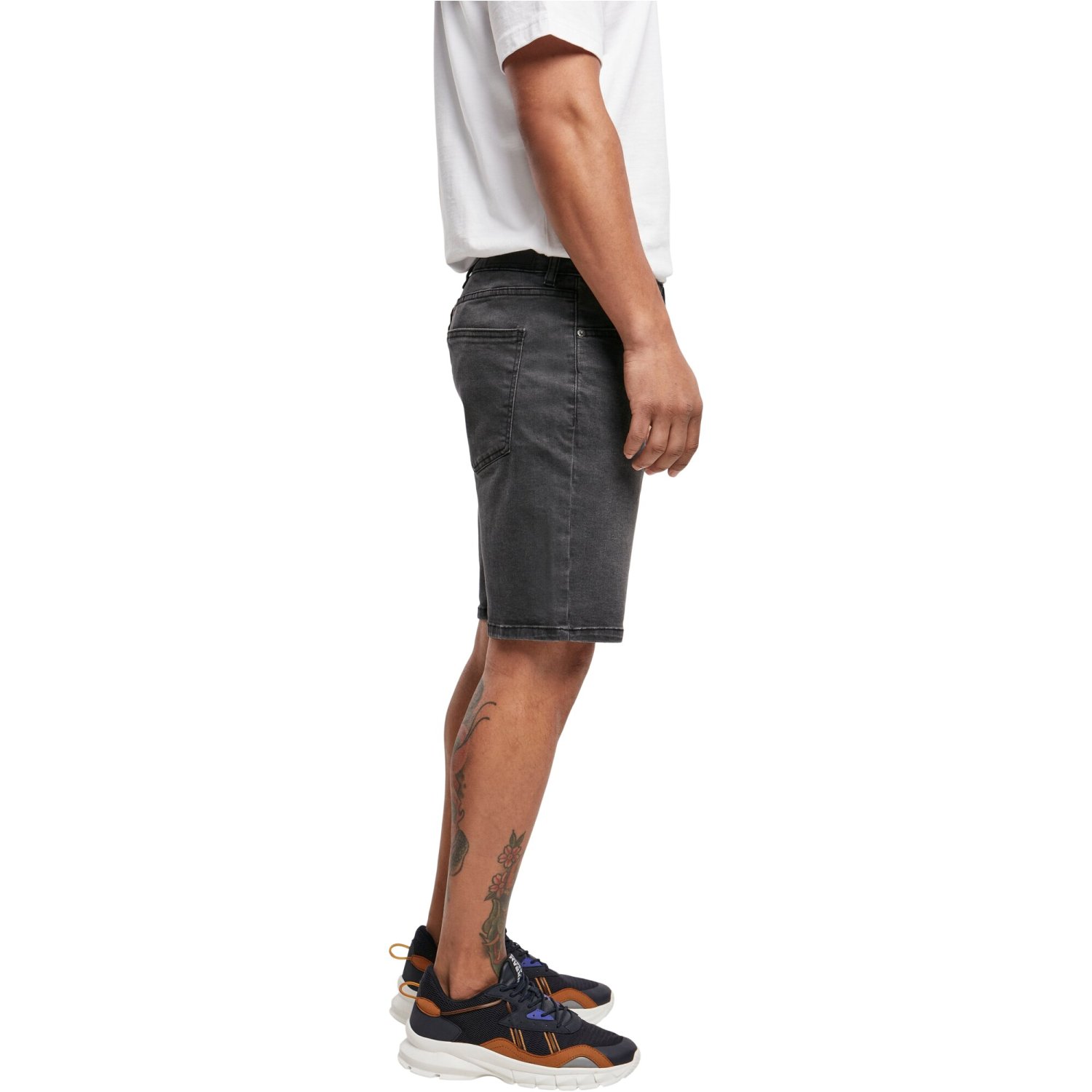 Urban Classics - Relaxed Fit Denim Jeans Shorts black washed