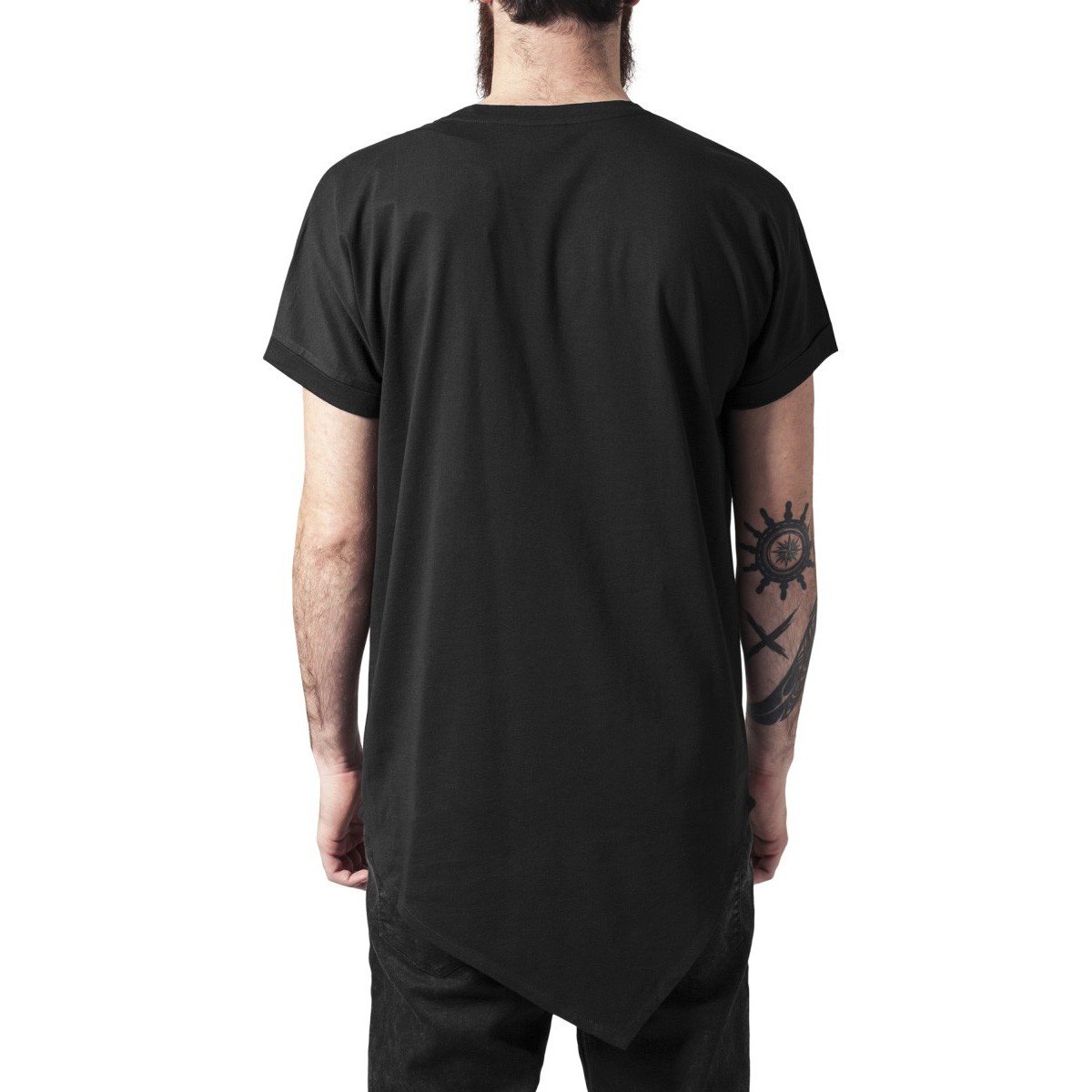 Urban Classics - ASYMETRIC Long Tee noir