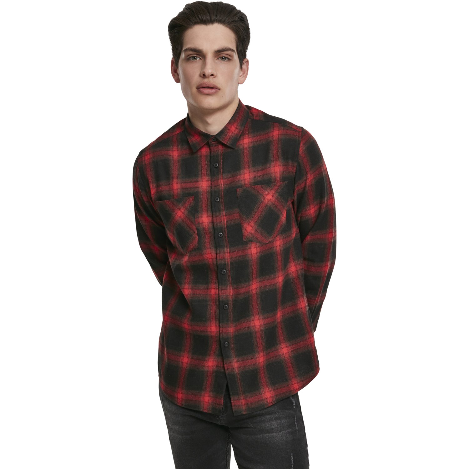 Urban Classics - FLANELL Karo Holzfäller Hemd