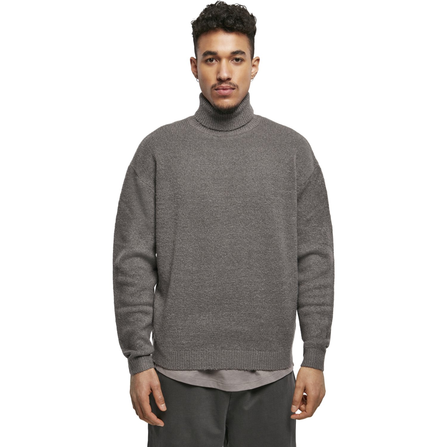 Urban Classics - Oversized Roll Neck Sweater asphal