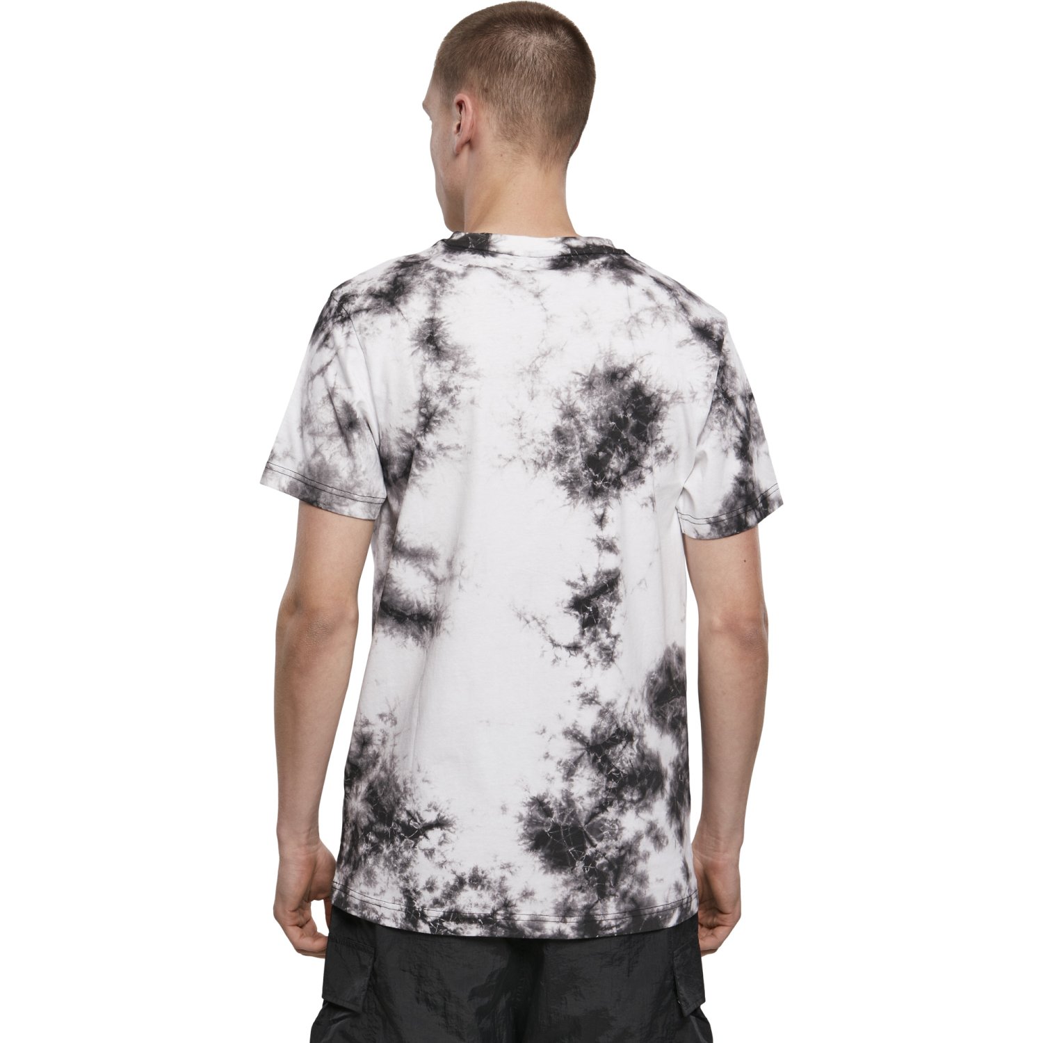 Urban Classics - Tie Dye T-Shirt white / black