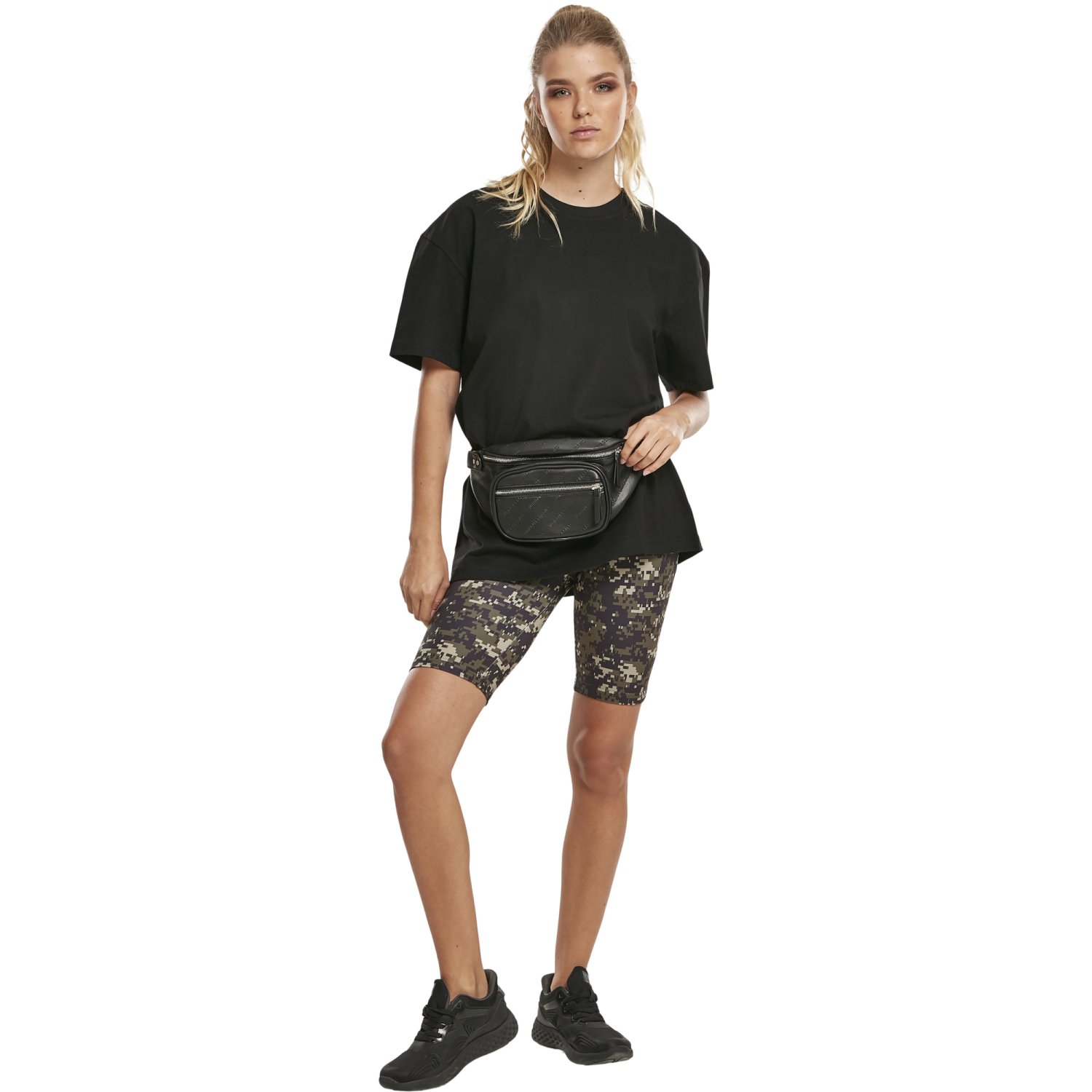 Urban Classics Ladies - High Waist Tech Cycle Shorts wood