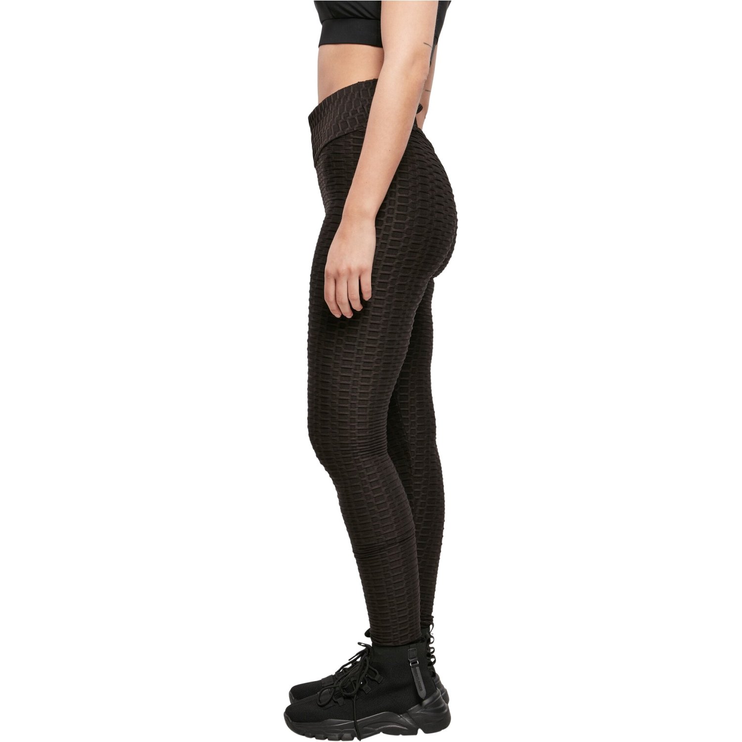 Urban Classics Ladies - High Waist Honeycomb Leggings