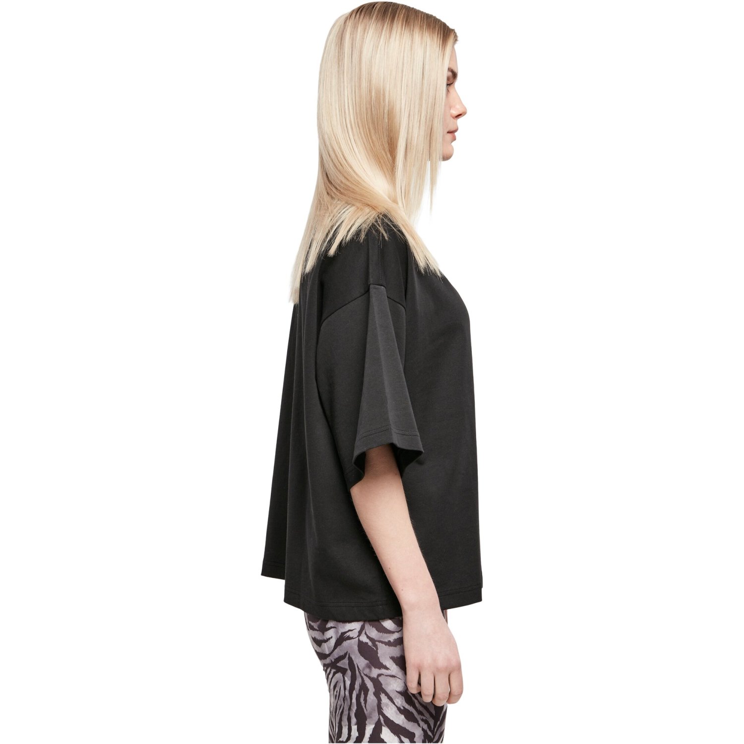 Urban Classics Ladies - Organic Oversized Shirt noir