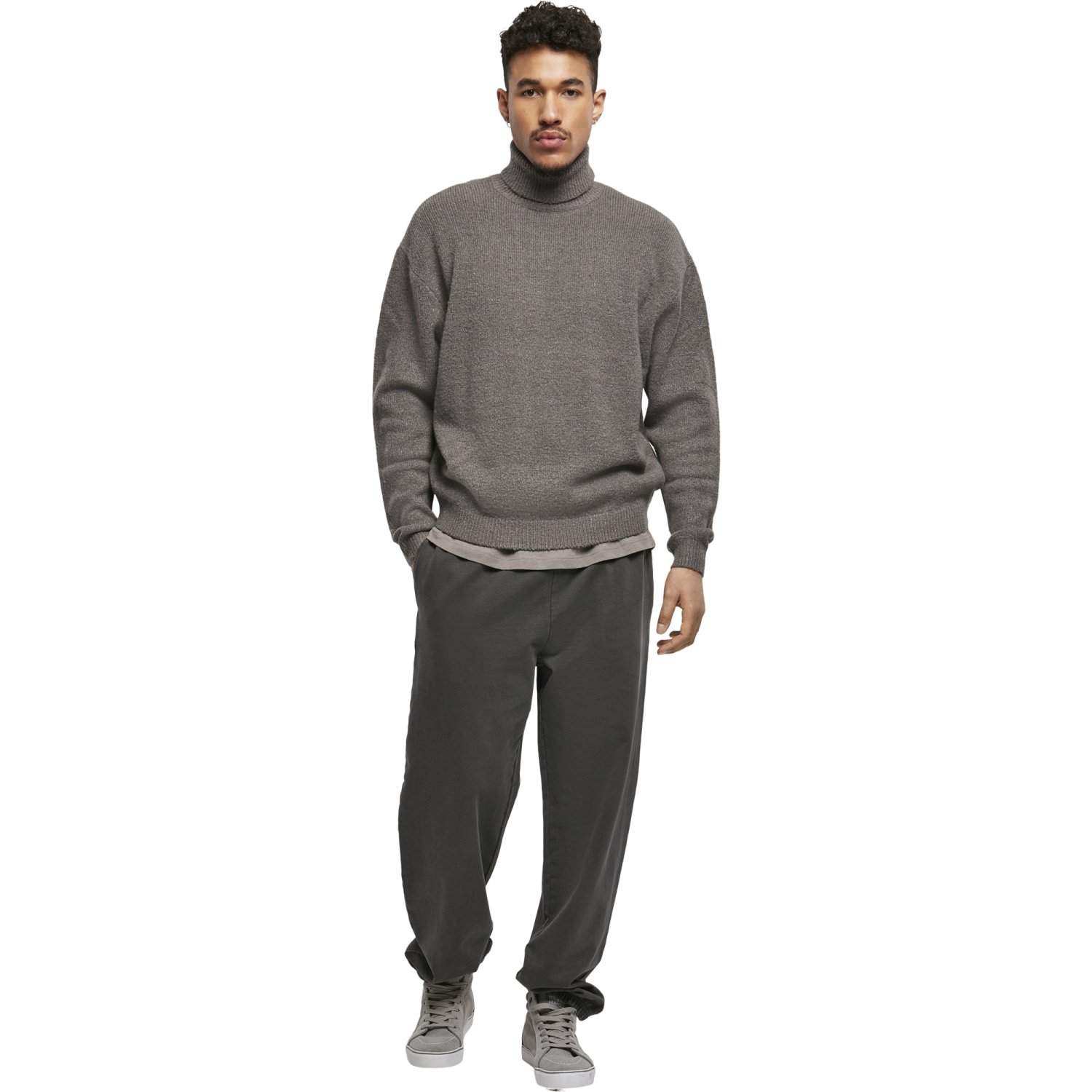 Urban Classics - Oversized Roll Neck Sweater asphal