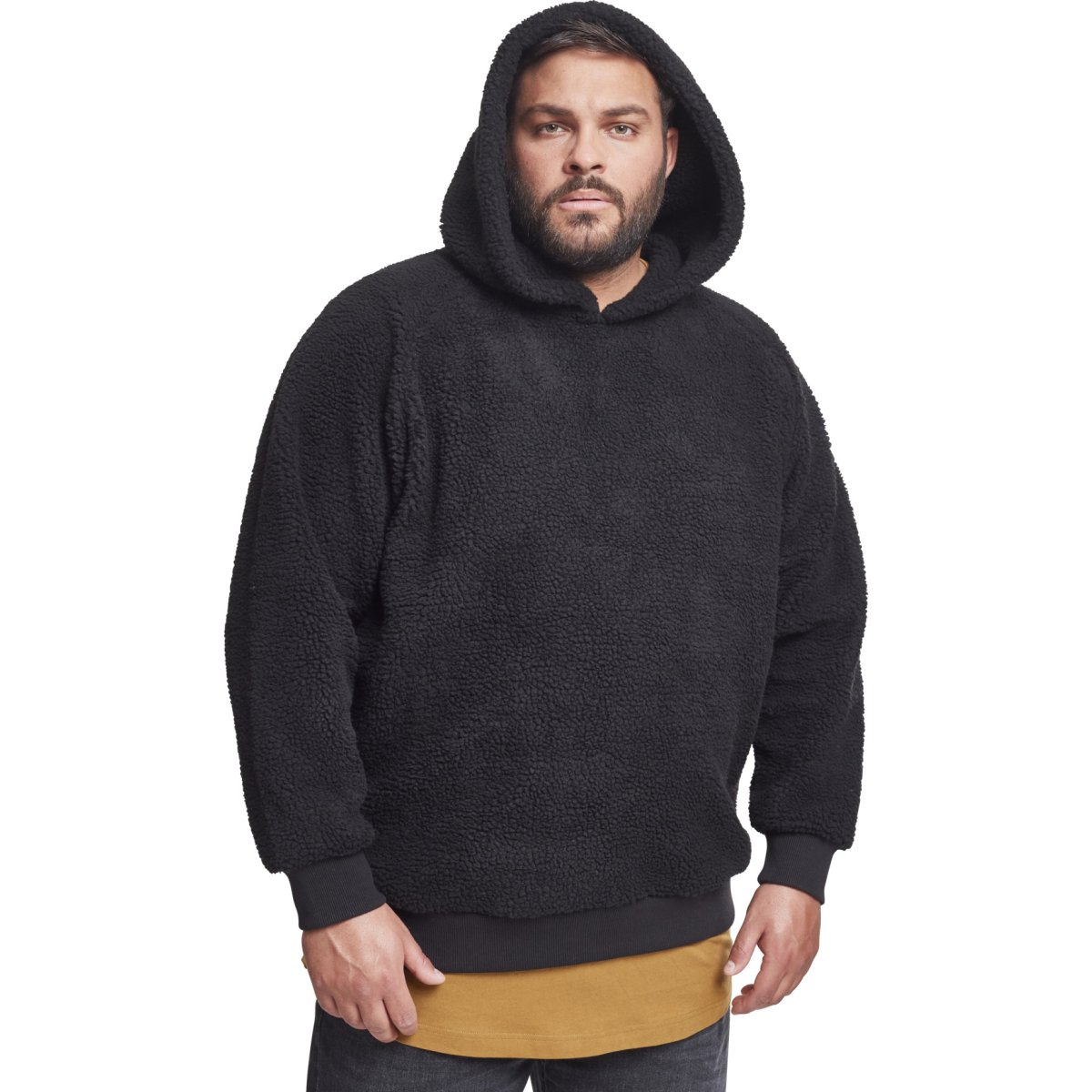 Urban Classics - Sherpa Hoody noir