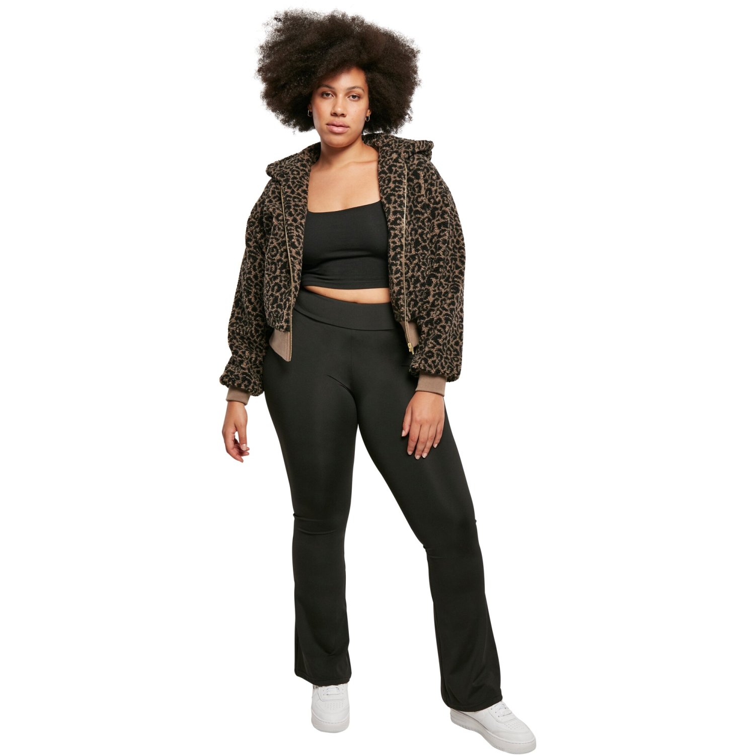 Urban Classics Ladies - Short Oversize Sherpa Jacke