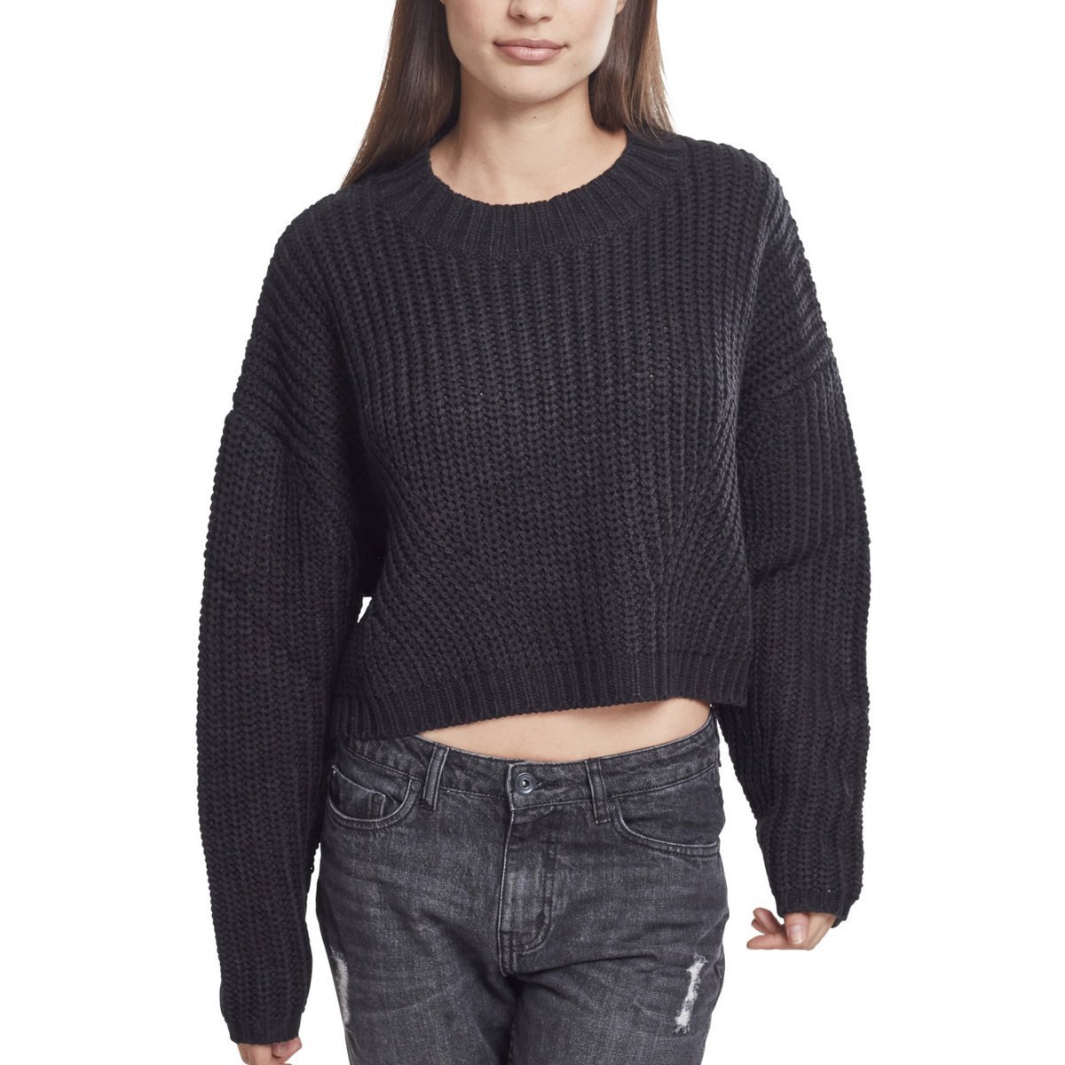 Urban Classics Ladies - Wide Oversize Sweater black