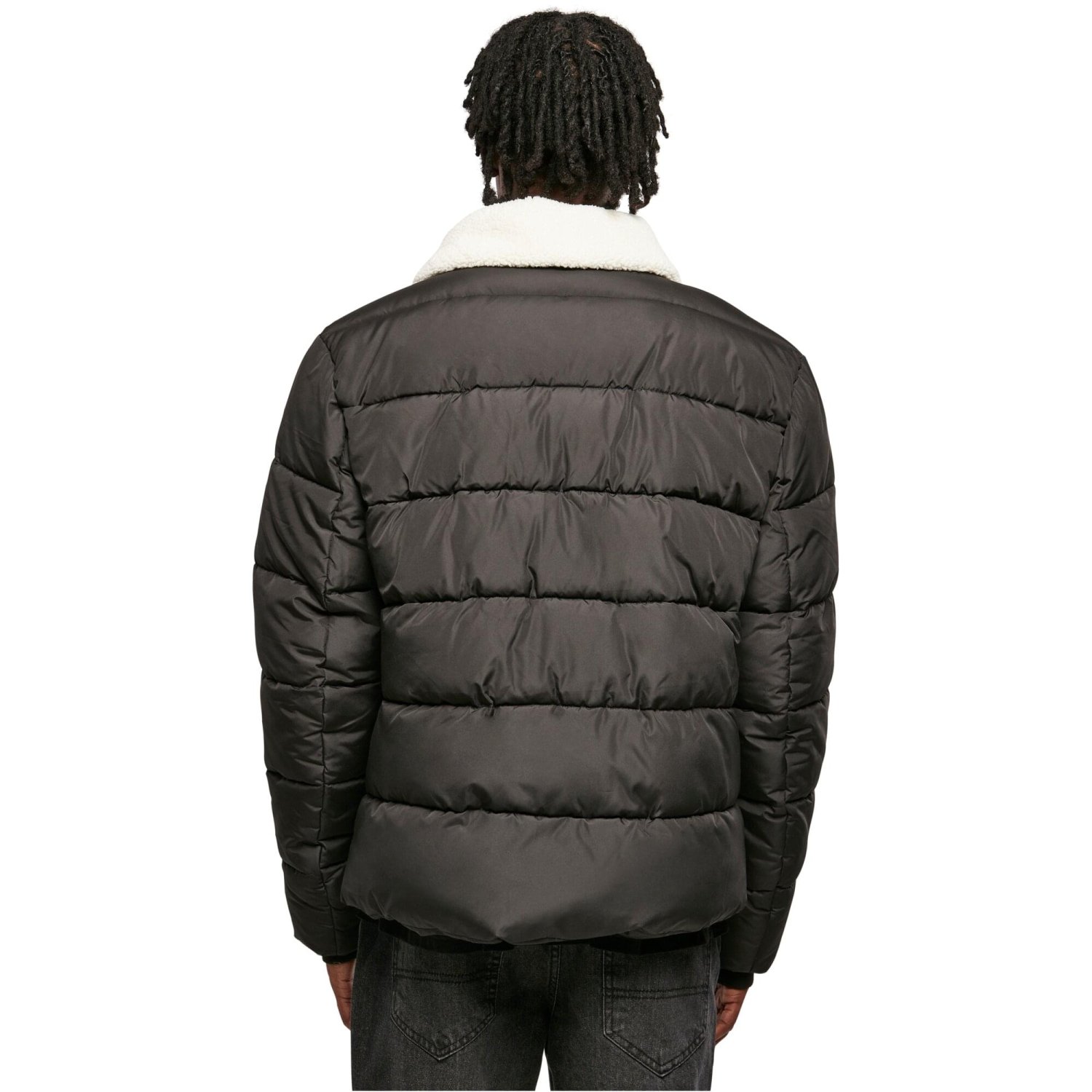 Urban Classics - Sherpa Collar Padded Shirt Jacket