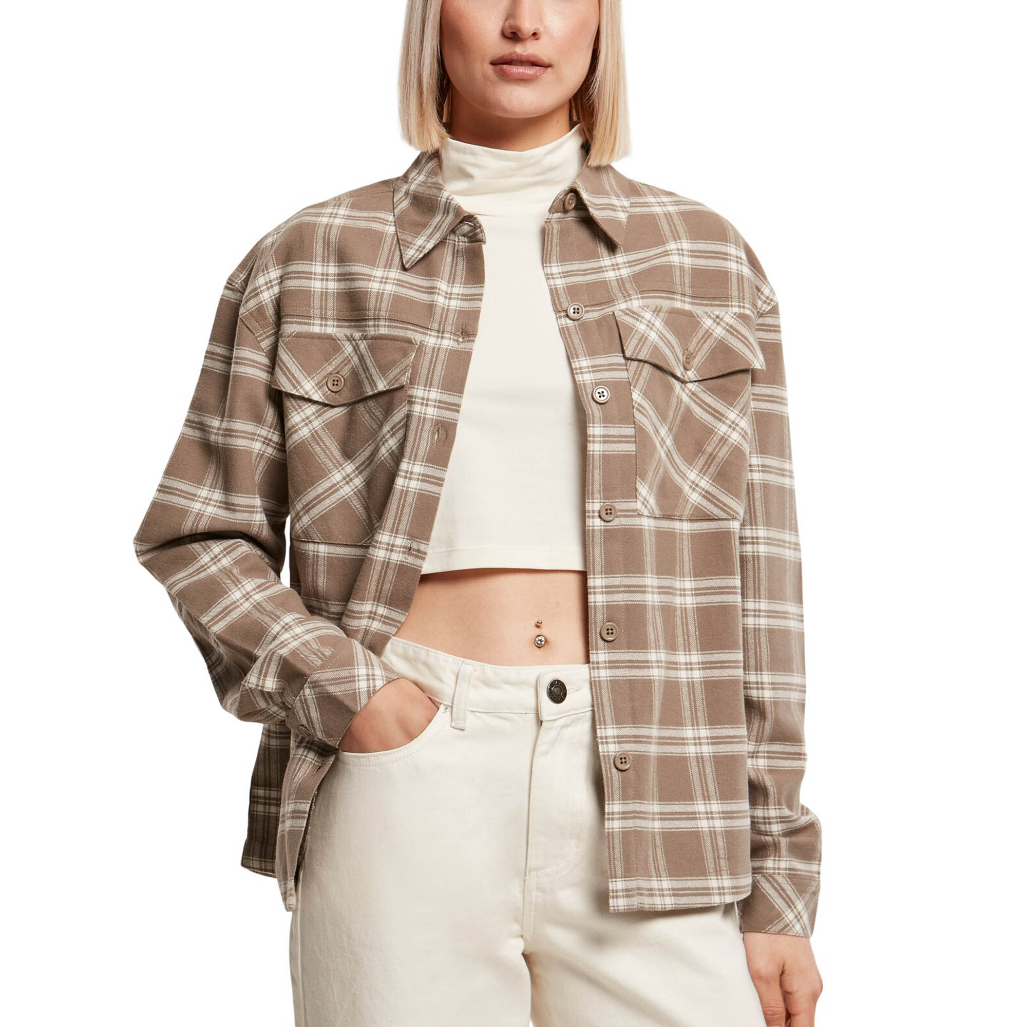 Urban Classics Femme - FLANELL Oversized Shirt