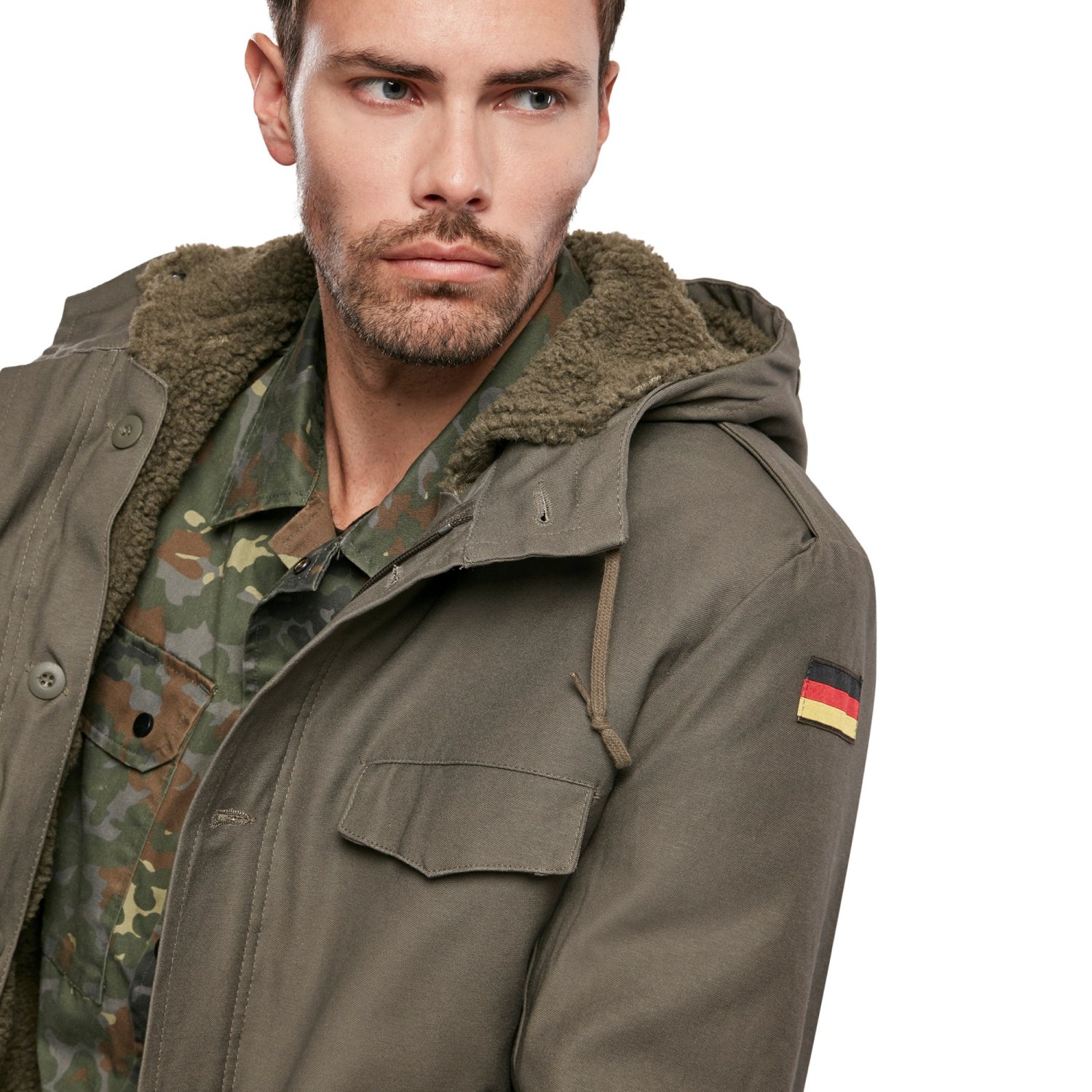 Brandit - BW Winter Parka with German Flag olive