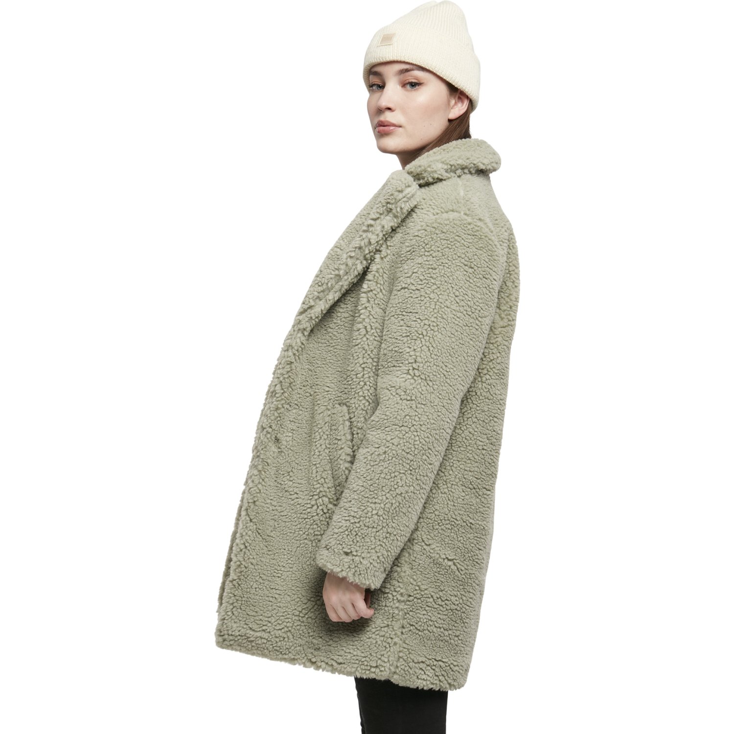 Urban Classics Ladies - OVERSIZED SHERPA Coat salvia