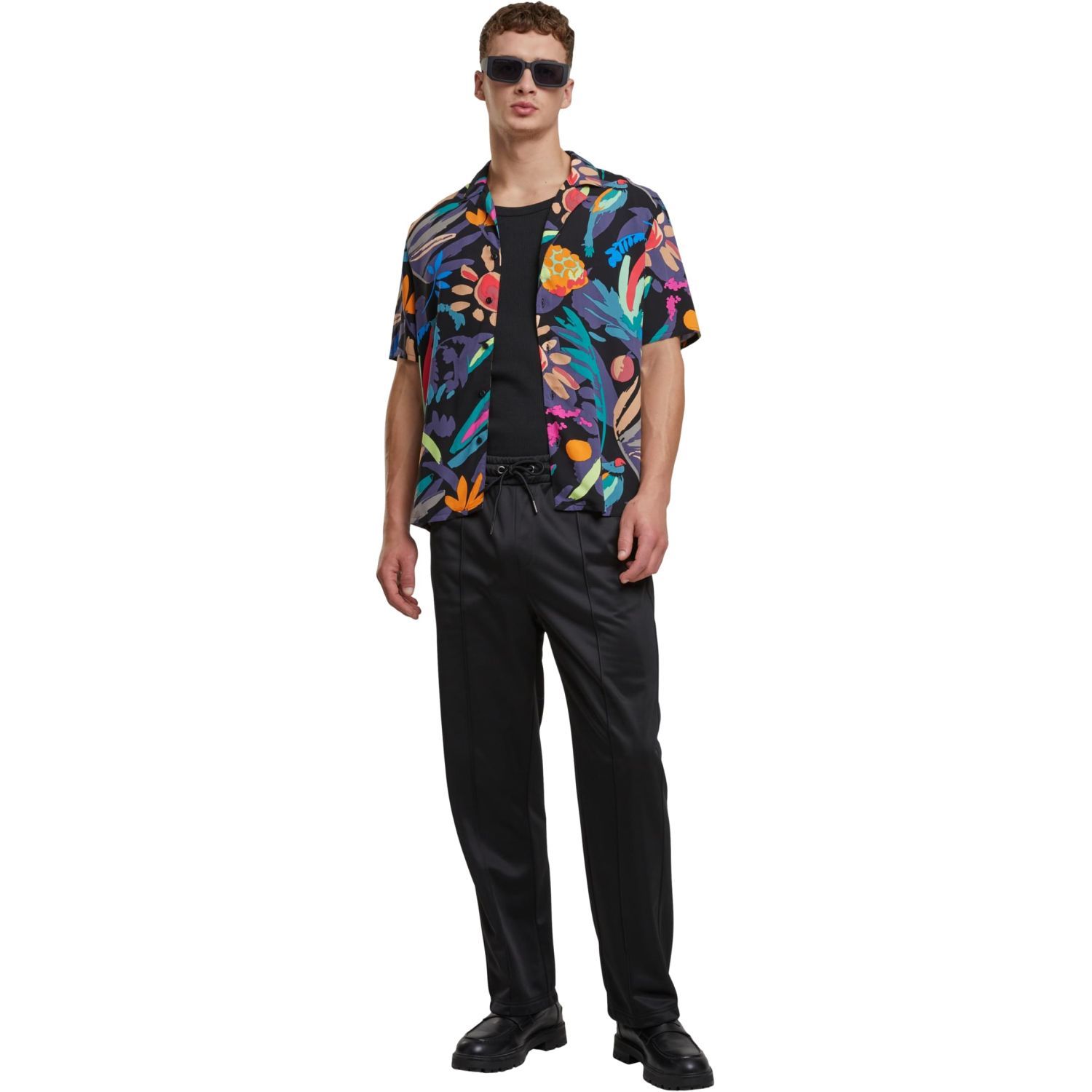 Urban Classics - Viscose Resort Shirt Hemd black fruity