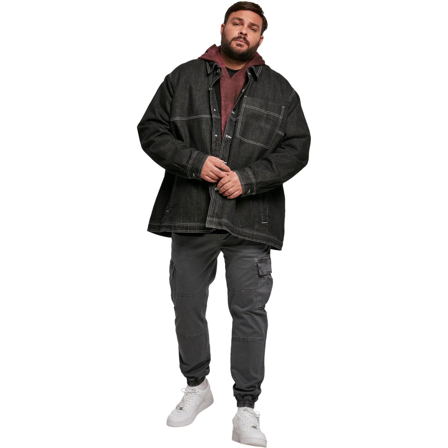 Urban Classics - Oversized Denim Trucker Veste black raw