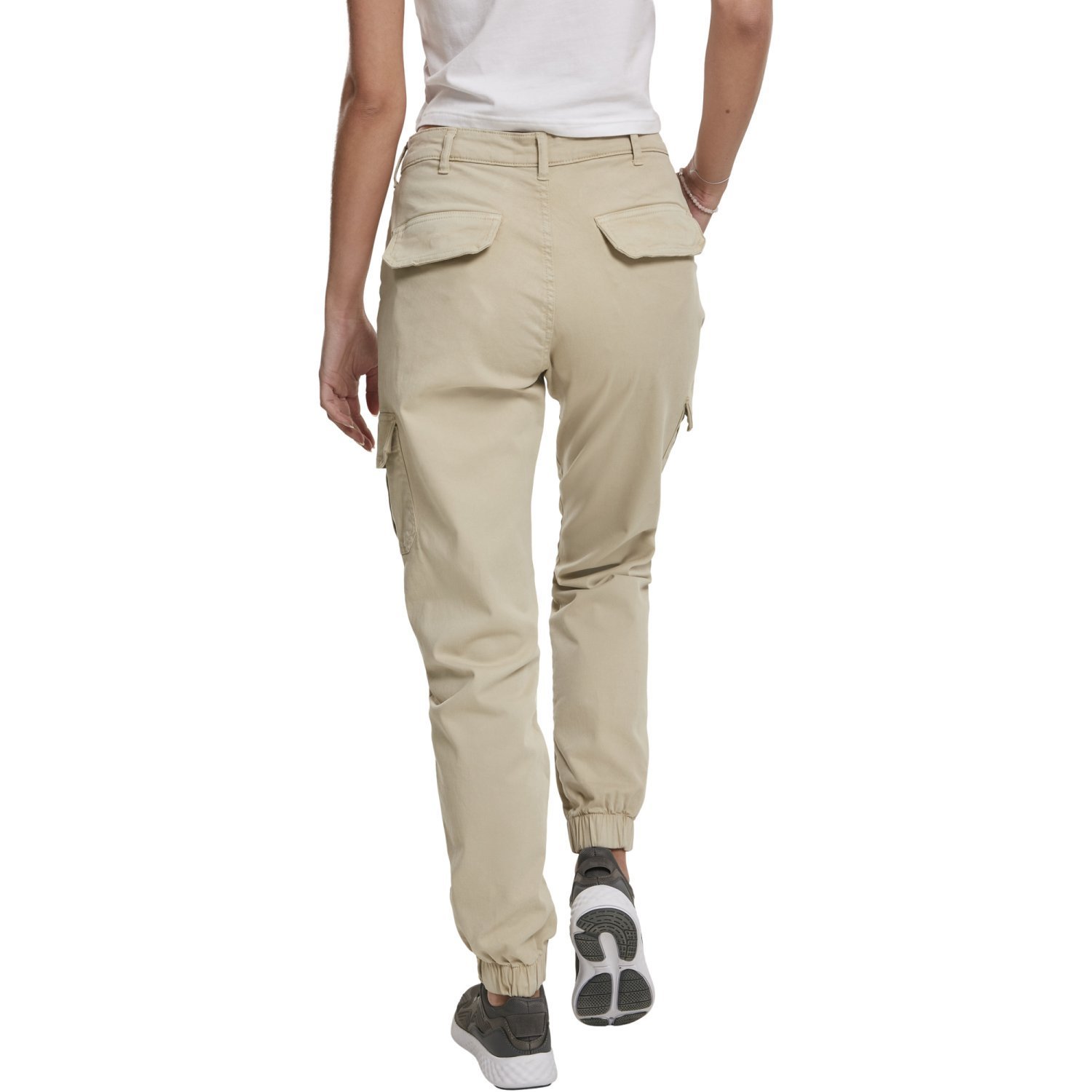 Urban Classics Ladies - High Waist Stretch Cargo Pantalons