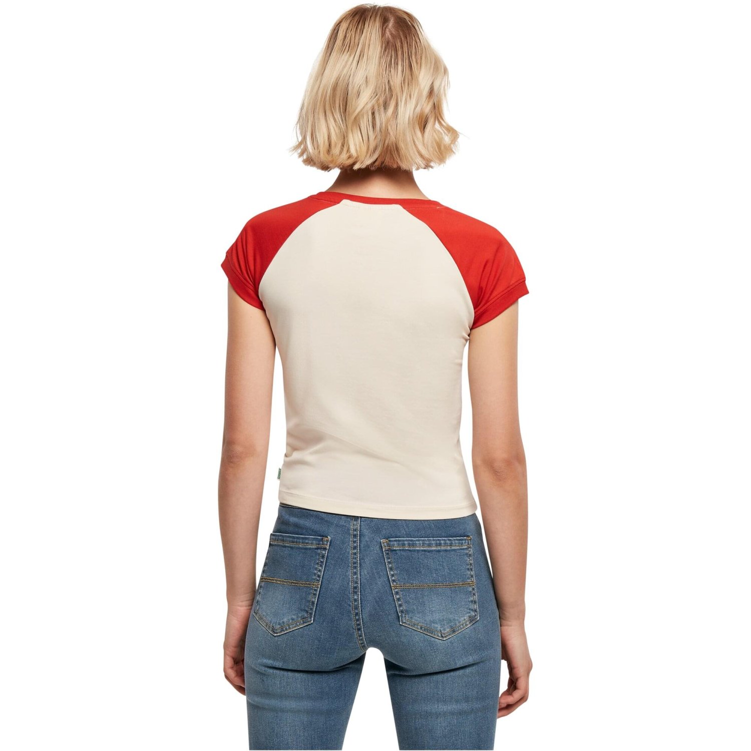 Urban Classics Ladies - Organic Stretch Retro Shirt sand red