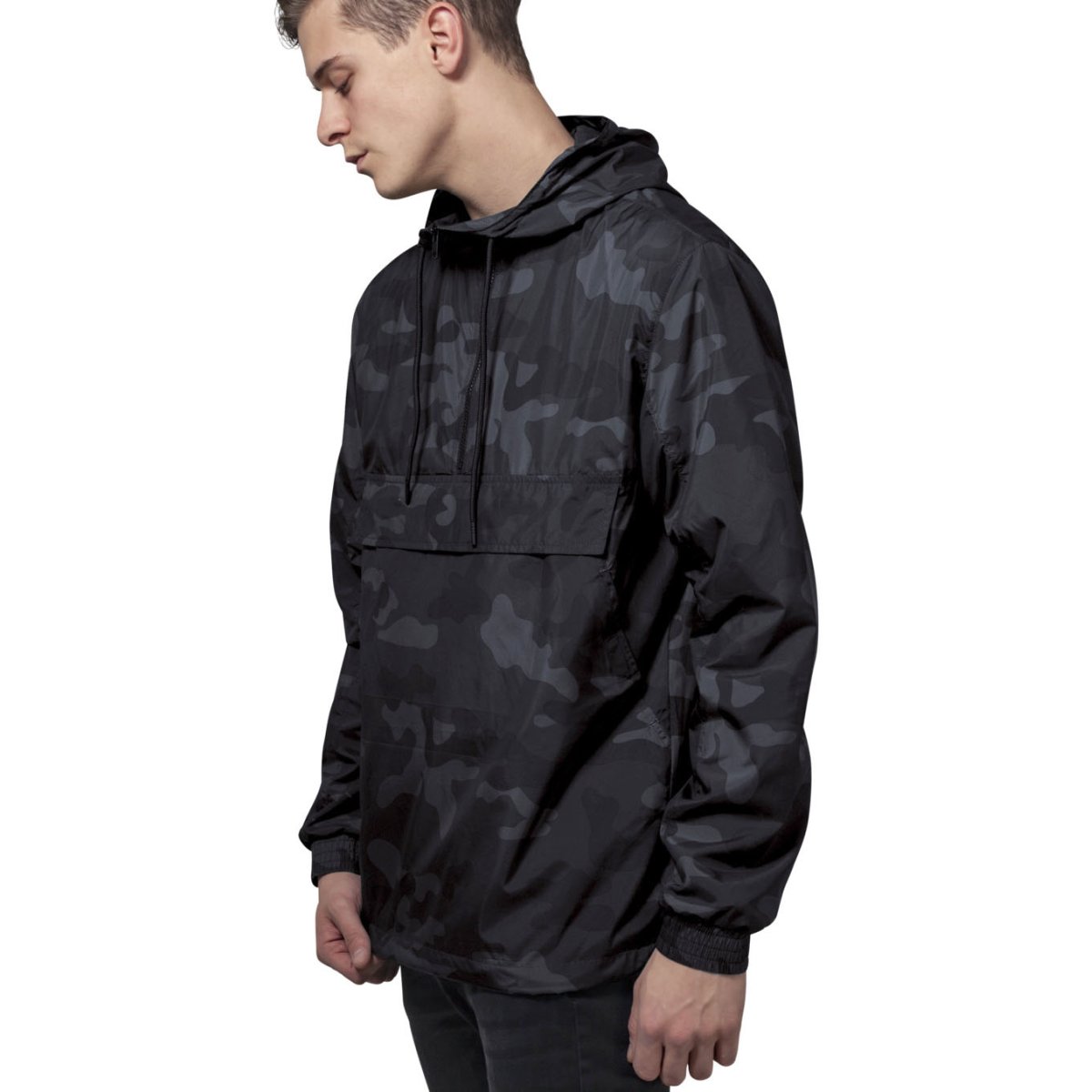 Urban Classics - PULL OVER Windbreaker dark camo