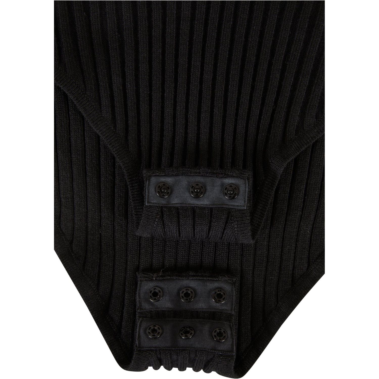 Urban Classics Ladies - Rib Knit Longsleeve Body noir