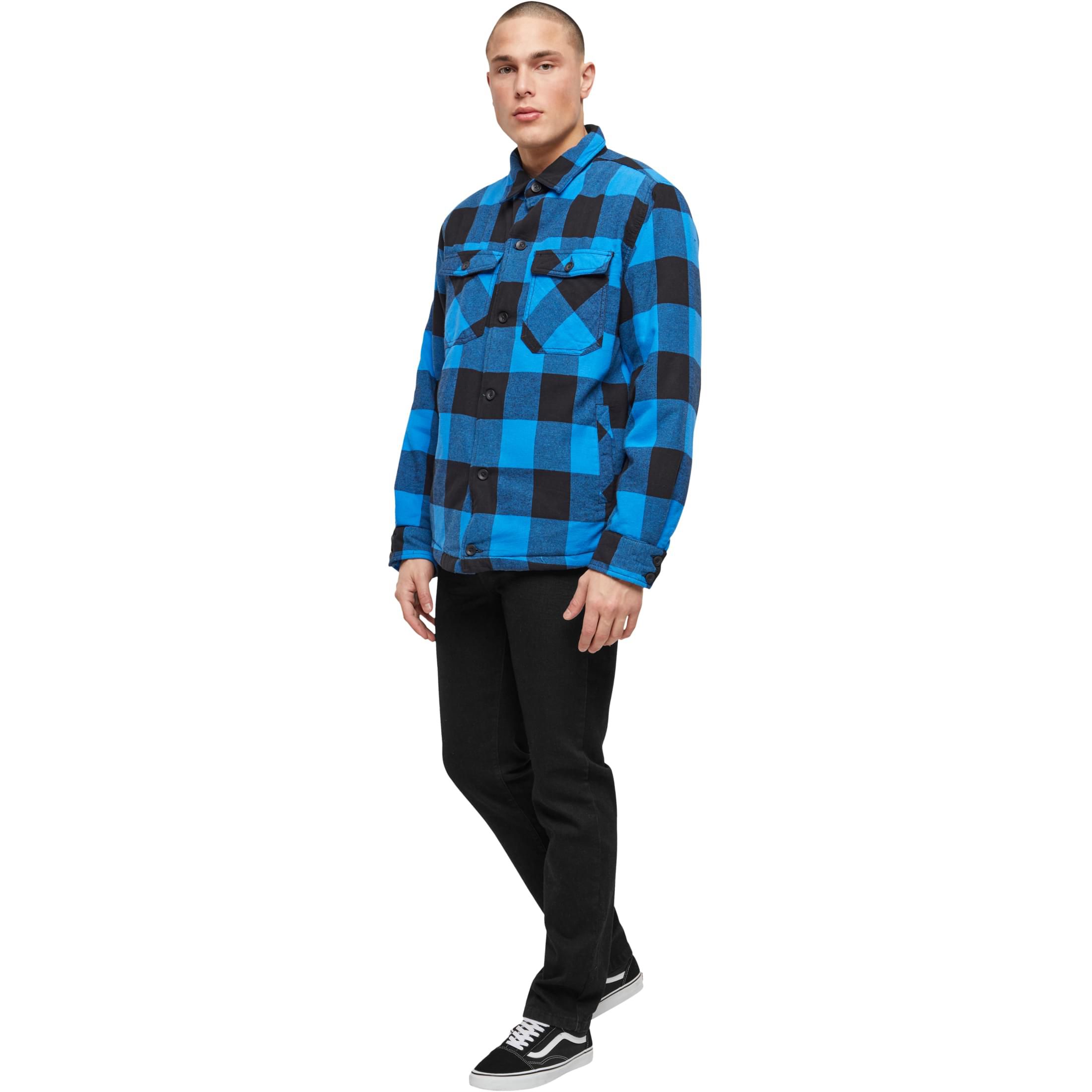 Brandit - Lined Lumberjack Jacket black / royal
