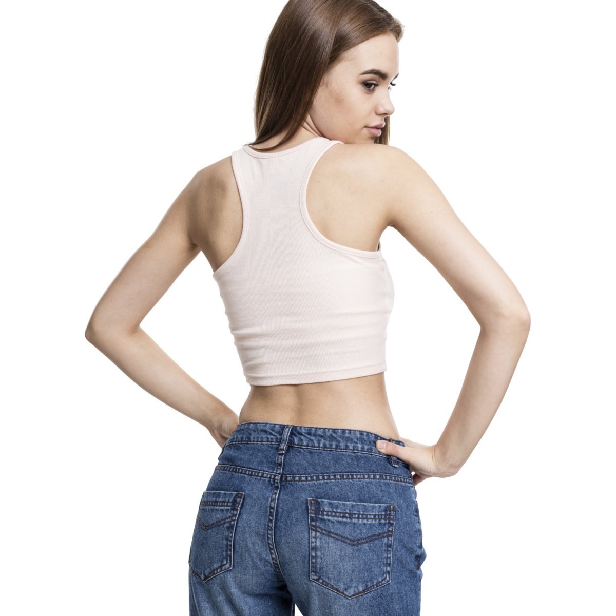 Urban Classics Ladies - Cropped Rib Tank Top Shirt